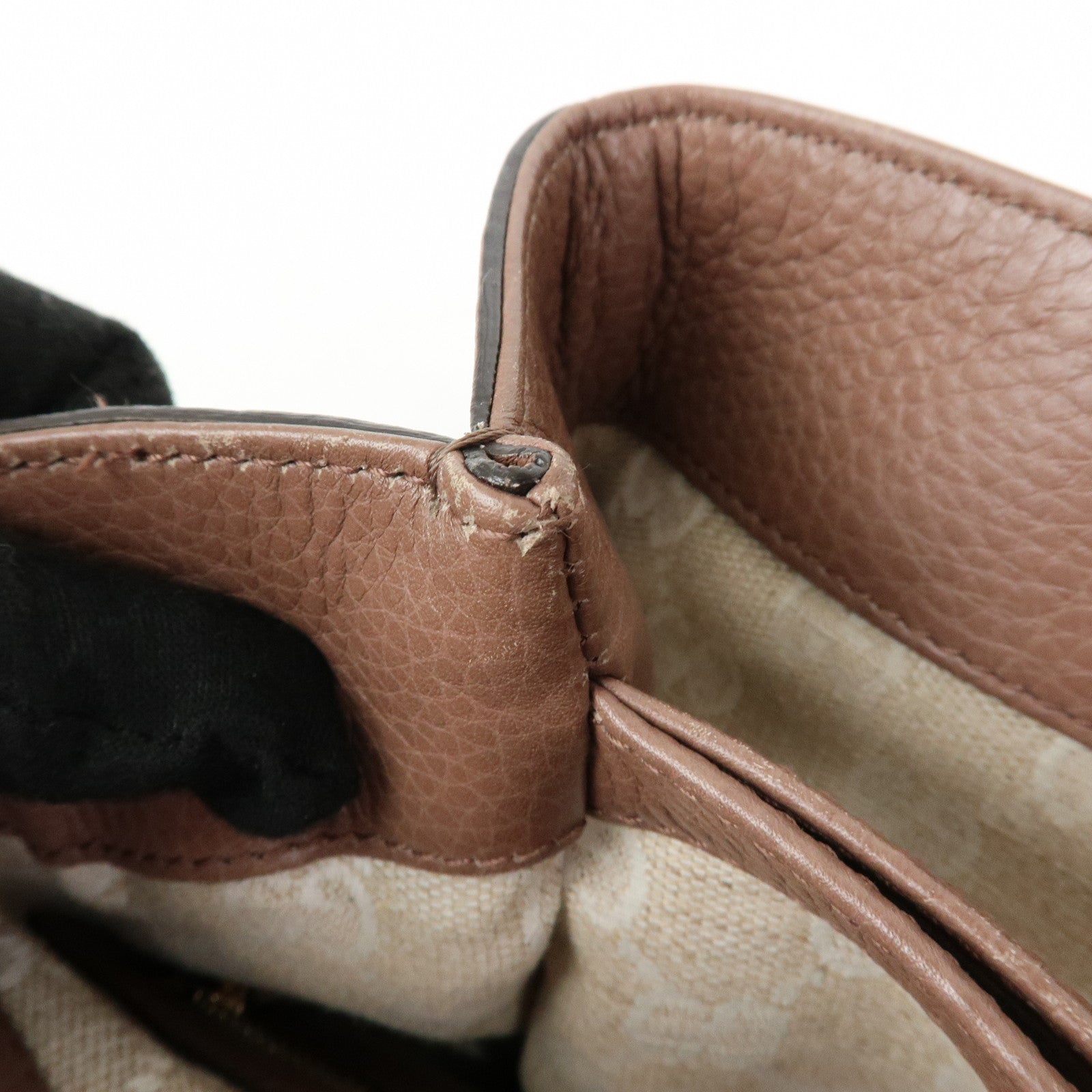 GUCCI Bamboo Diana Leather 2Way Shoulder Bag Hand Bag Brown 308360