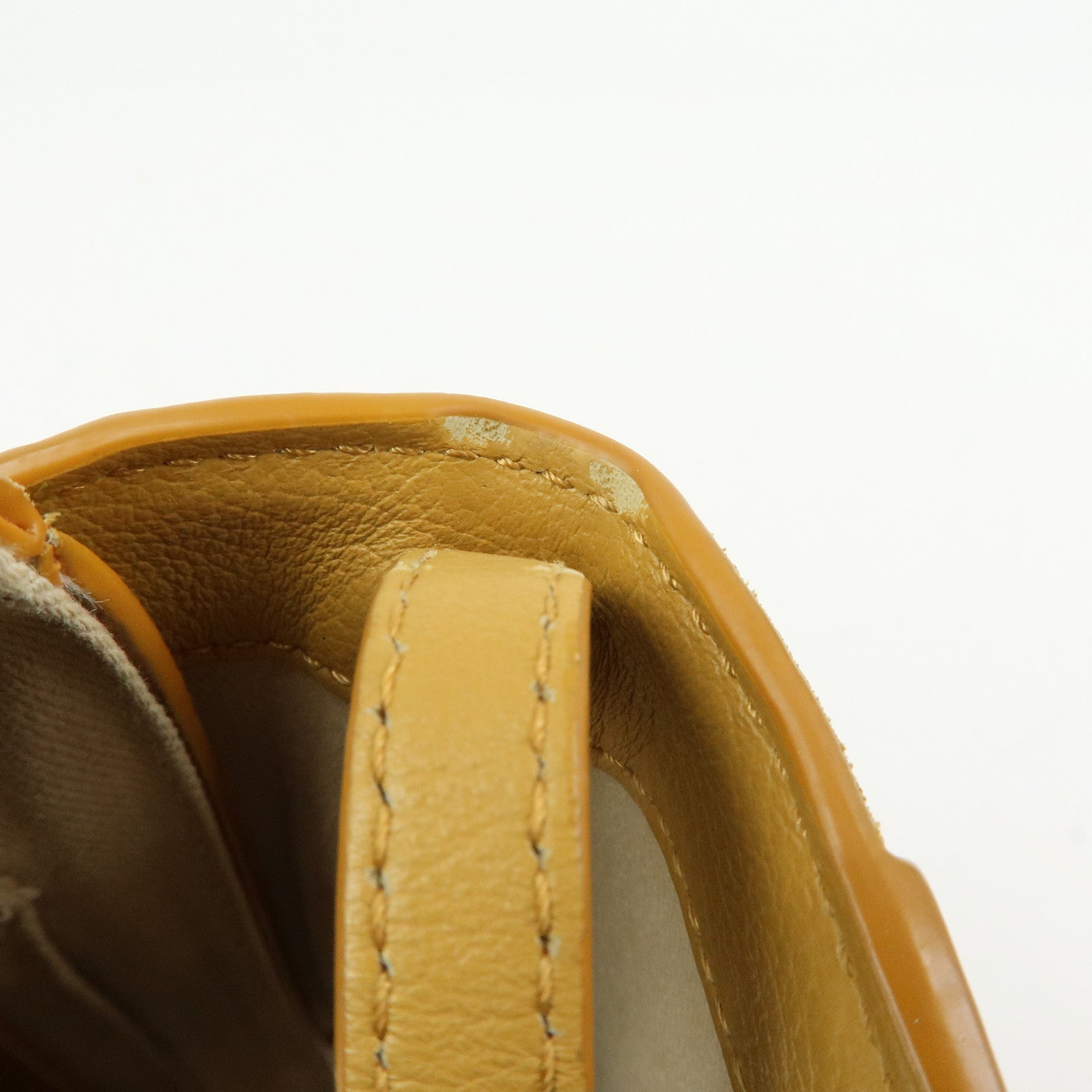 Chloe See by Chloe Suede Joan Leather Shoulder Bag Mustard