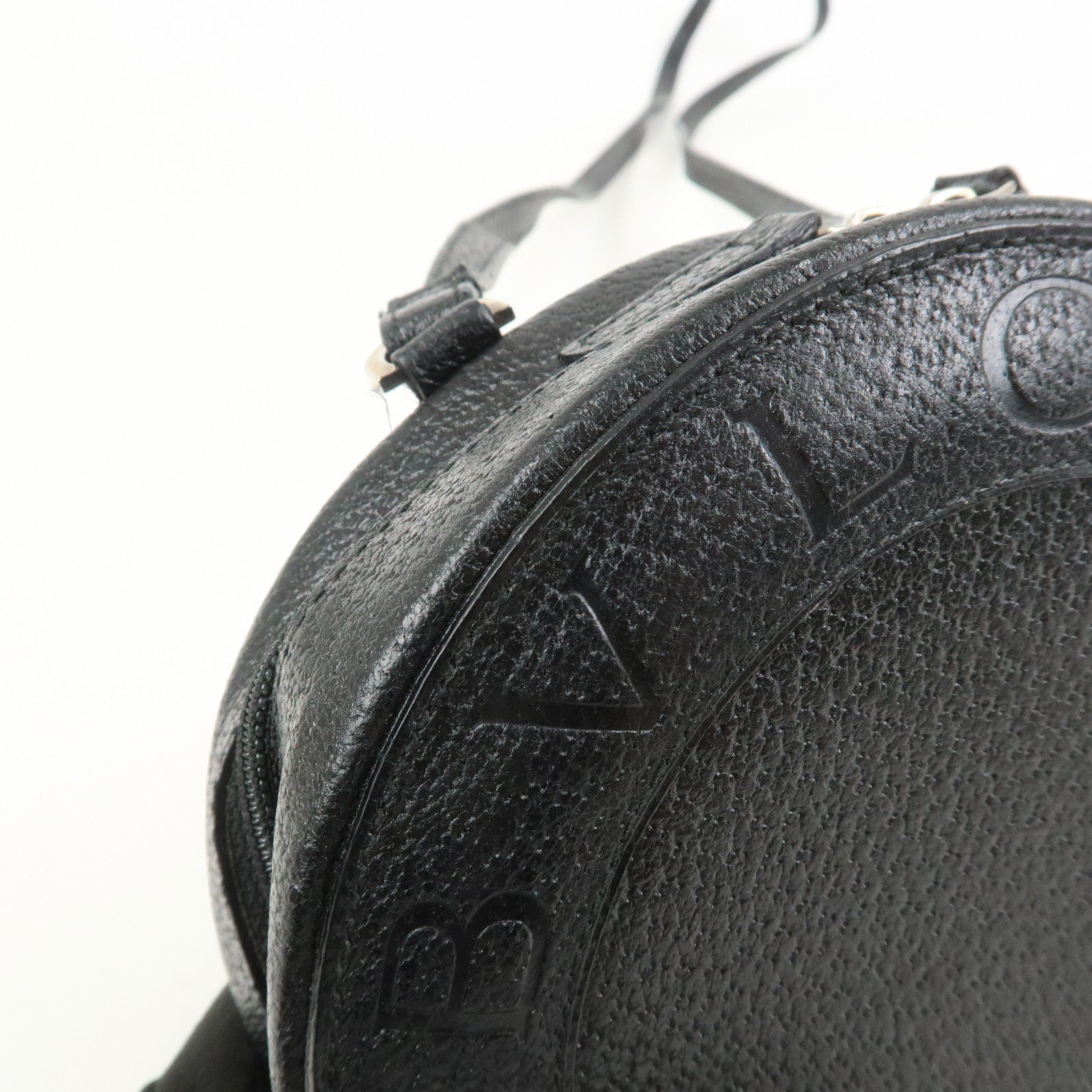 BVLGARI Logo B-Zero 1 Drum Leather Shoulder Bag Black