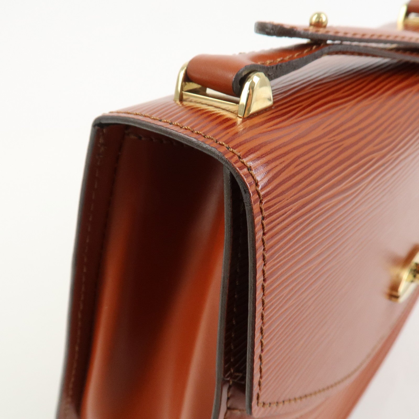 Louis Vuitton Epi Tilsit Shoulder Hand Bag Kenya Brown M52483