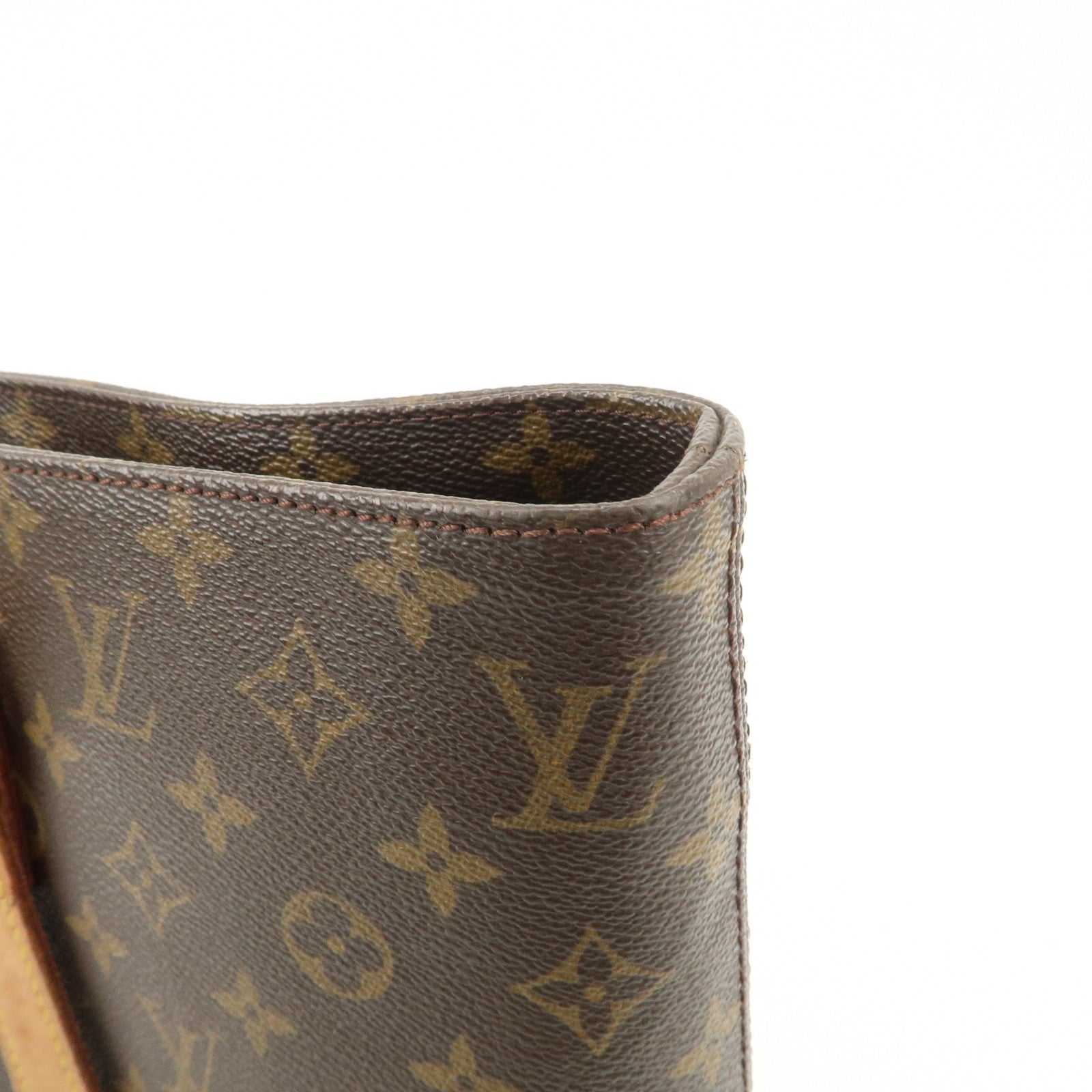 Louis Vuitton Monogram Luco Tote Bag Hand Bag Brown M51155 Used