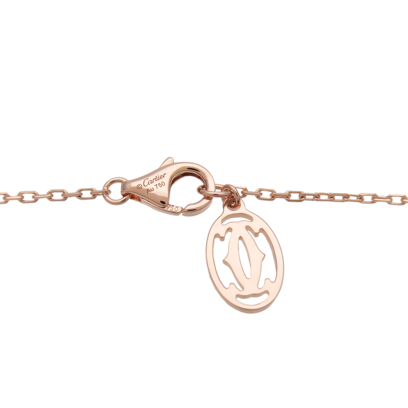 Cartier D'amour 1P Diamond Necklace SM K18 750PG Rose Gold