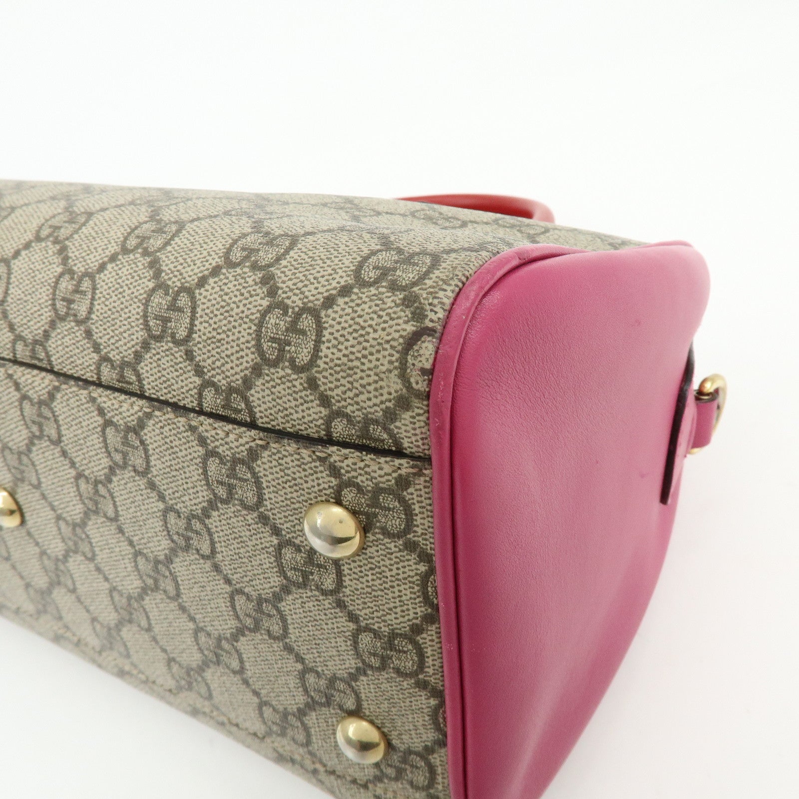 GUCCI GG Supreme Leather 2Way Bag Hand Bag Shoulder Bag 409529