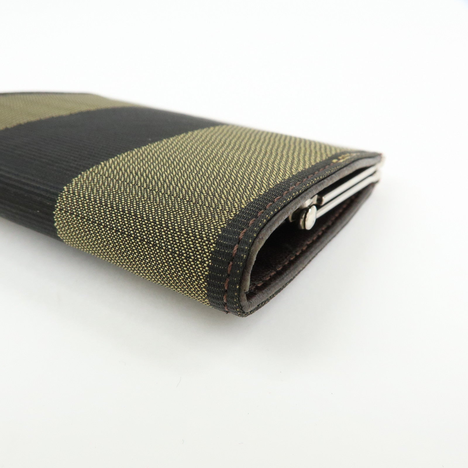 FENDI Canvas Coin Case Coin Purse Brown 2261‑30826‑099