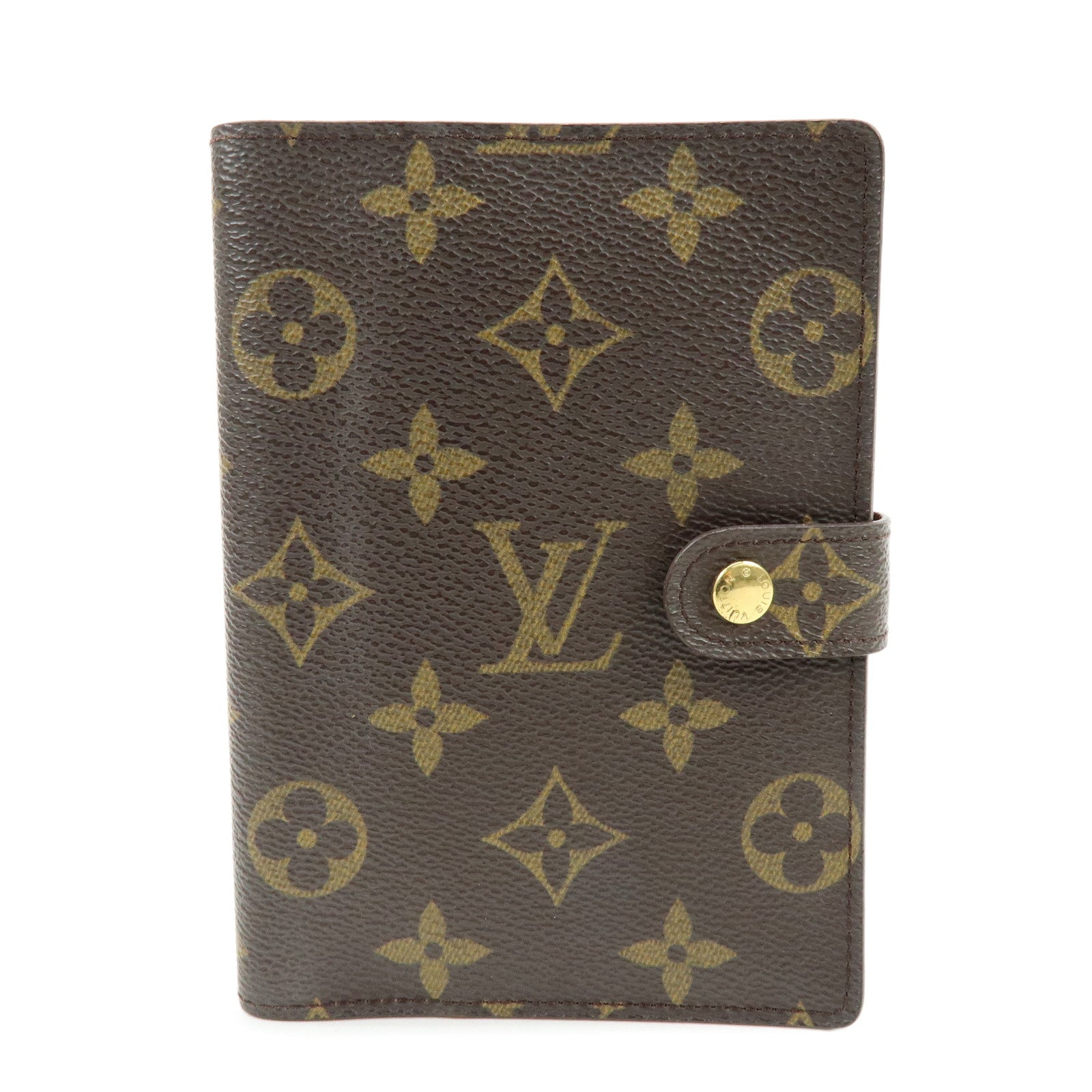 Louis Vuitton Monogram Agenda PM Planner Cover Brown R20005