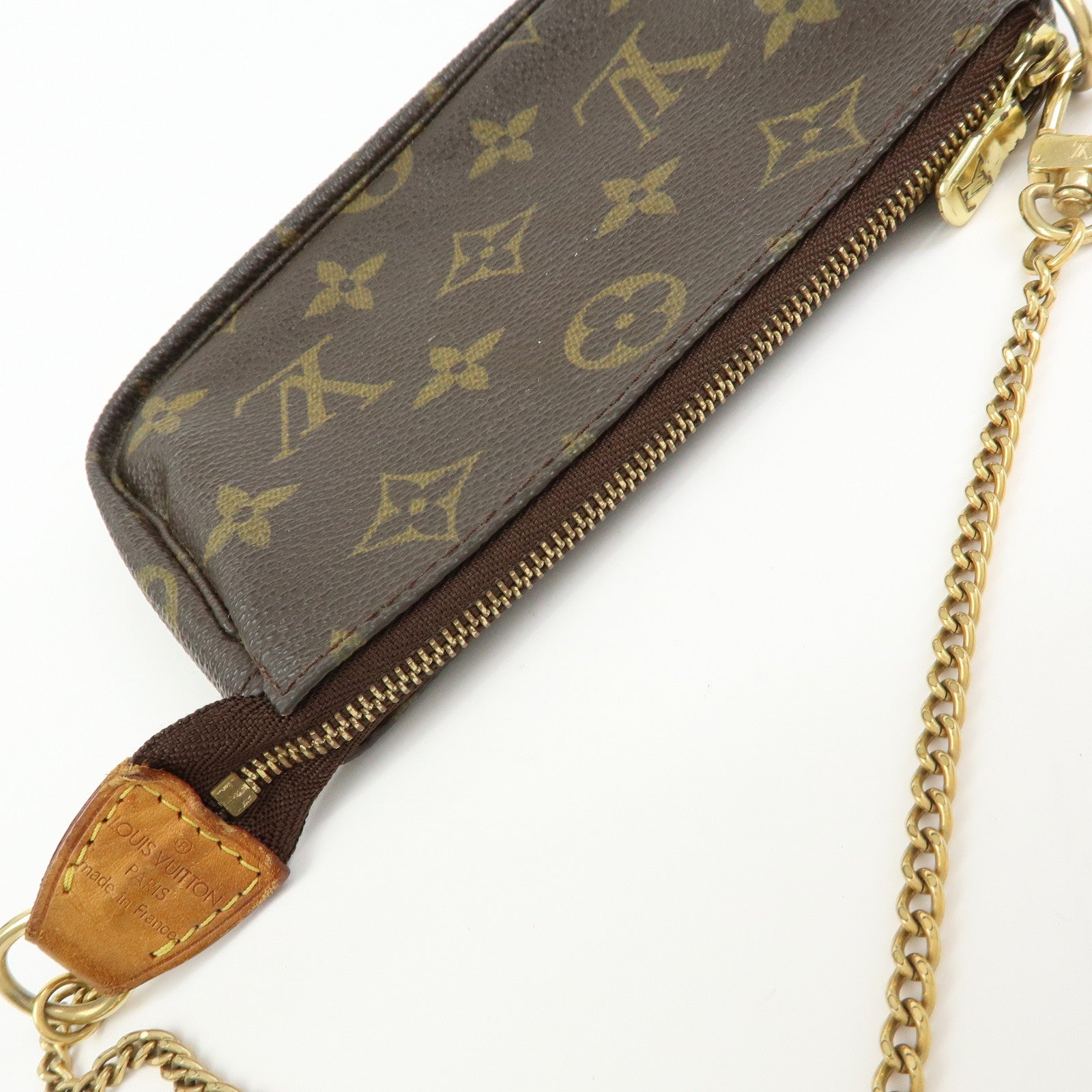 Louis Vuitton Monogram Mini Pochette Accessoires Hand Bag M58009
