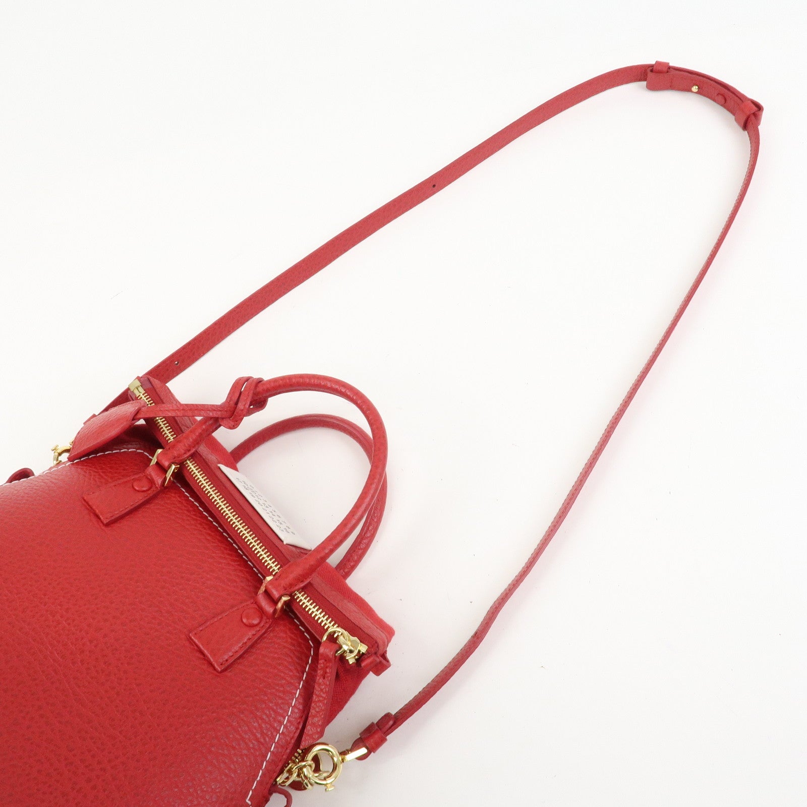 Maison Margiela 5AC Grained Calf Leather 2 Way Red S56WG0082