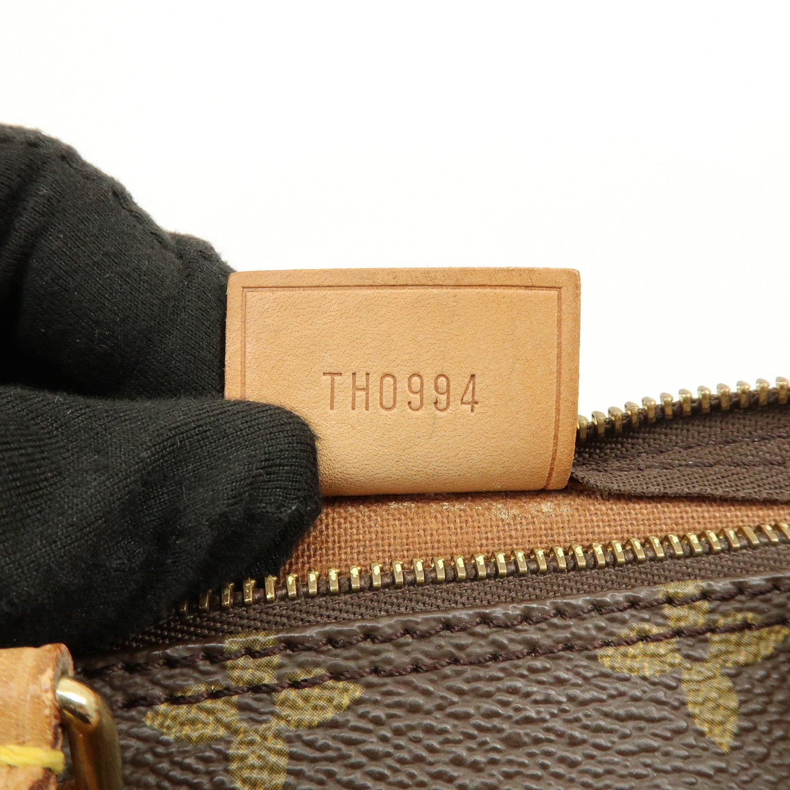 Louis Vuitton Monogram Mini Speedy Hand Bag Brown M41534