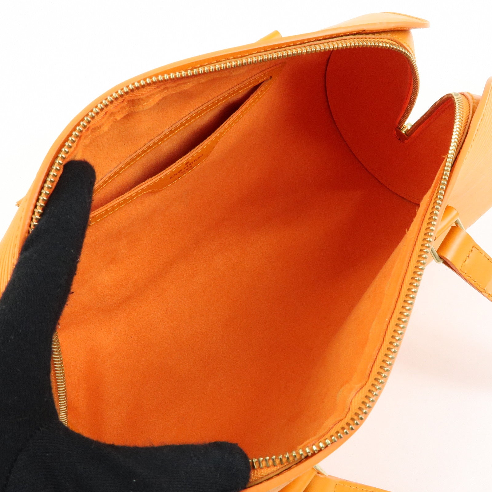 Louis Vuitton Epi Soufflot Hand Bag Mandarin Orange M5222H