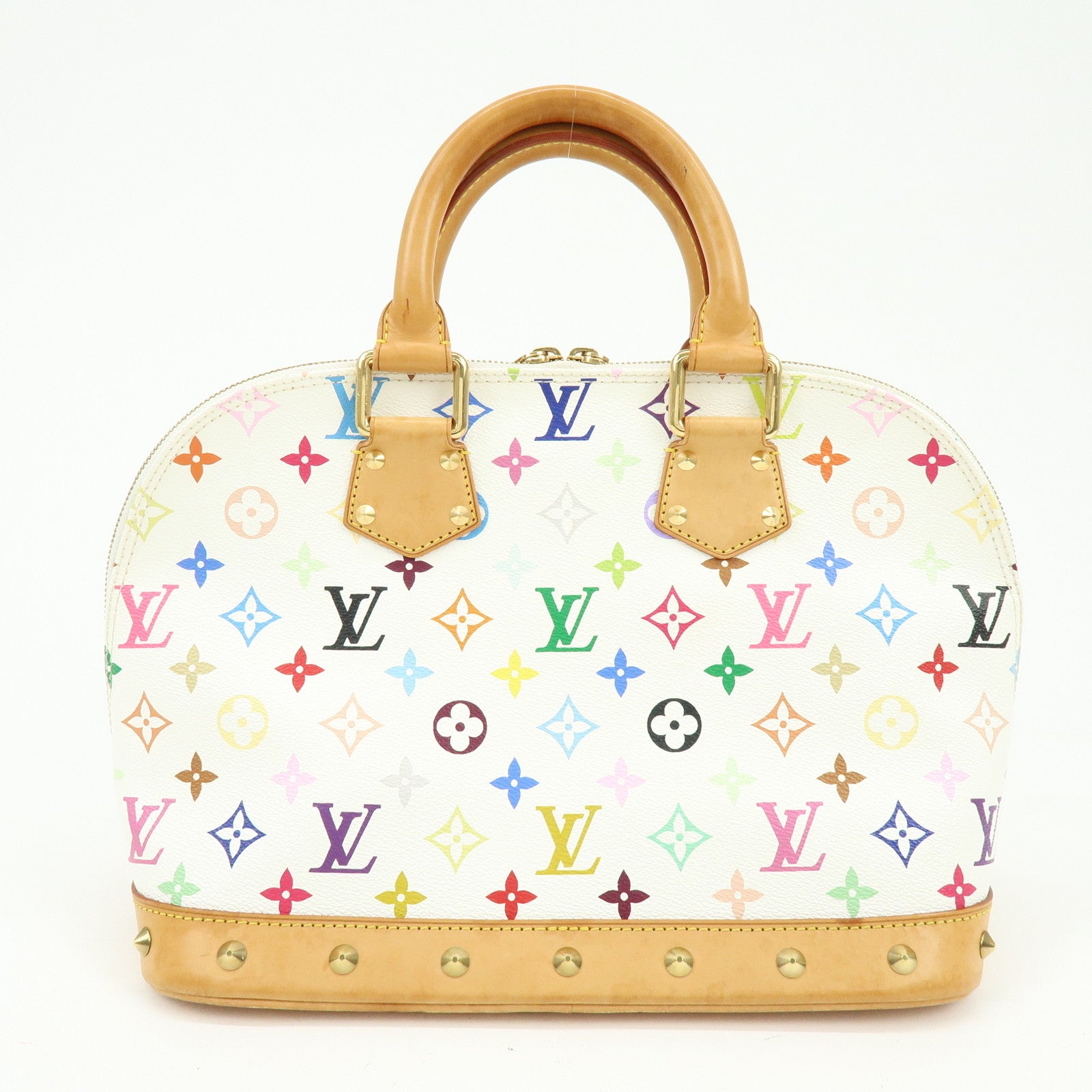 Louis Vuitton Monogram Multicolor Alma PM Hand Bag Blanc M92647