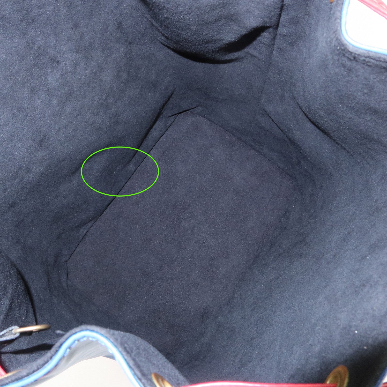 Louis Vuitton Epi Noe Tricolor Shoulder Bag Blue Green Red M44082