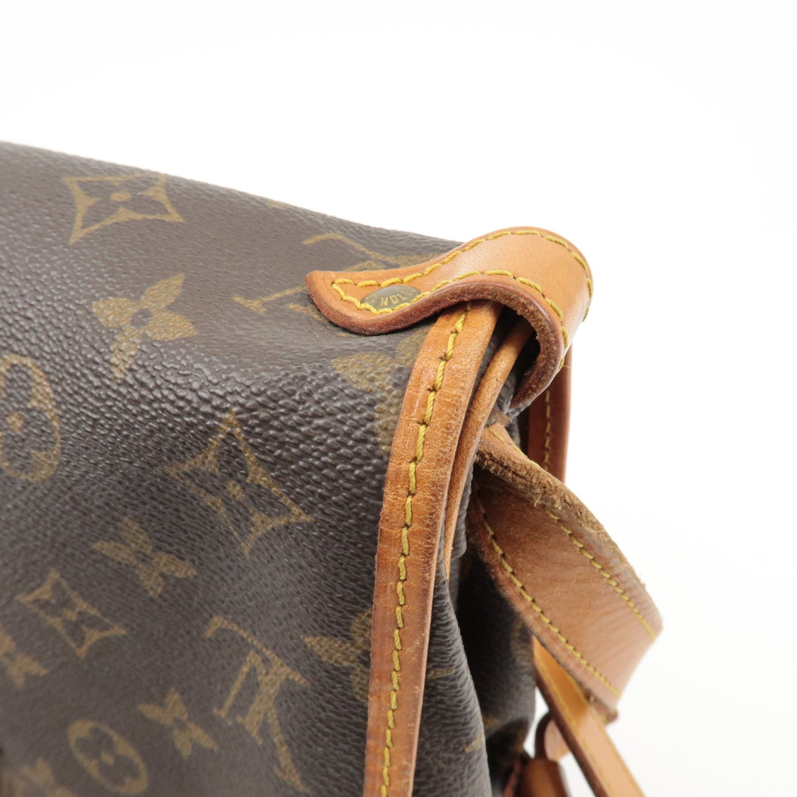 Louis Vuitton Monogram Saumur 30 Shoulder Bag Brown M42256 Used