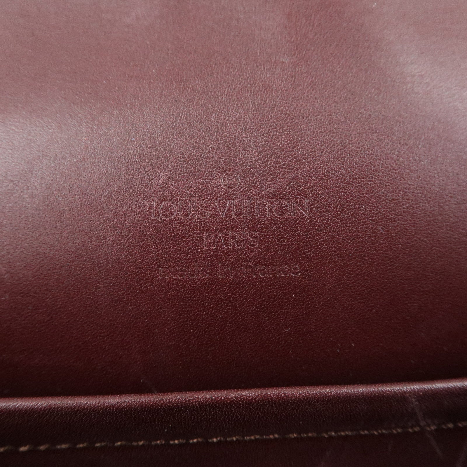 Louis Vuitton Damier Vernis Cabaret Shoulder Bag Bordeaux M92124