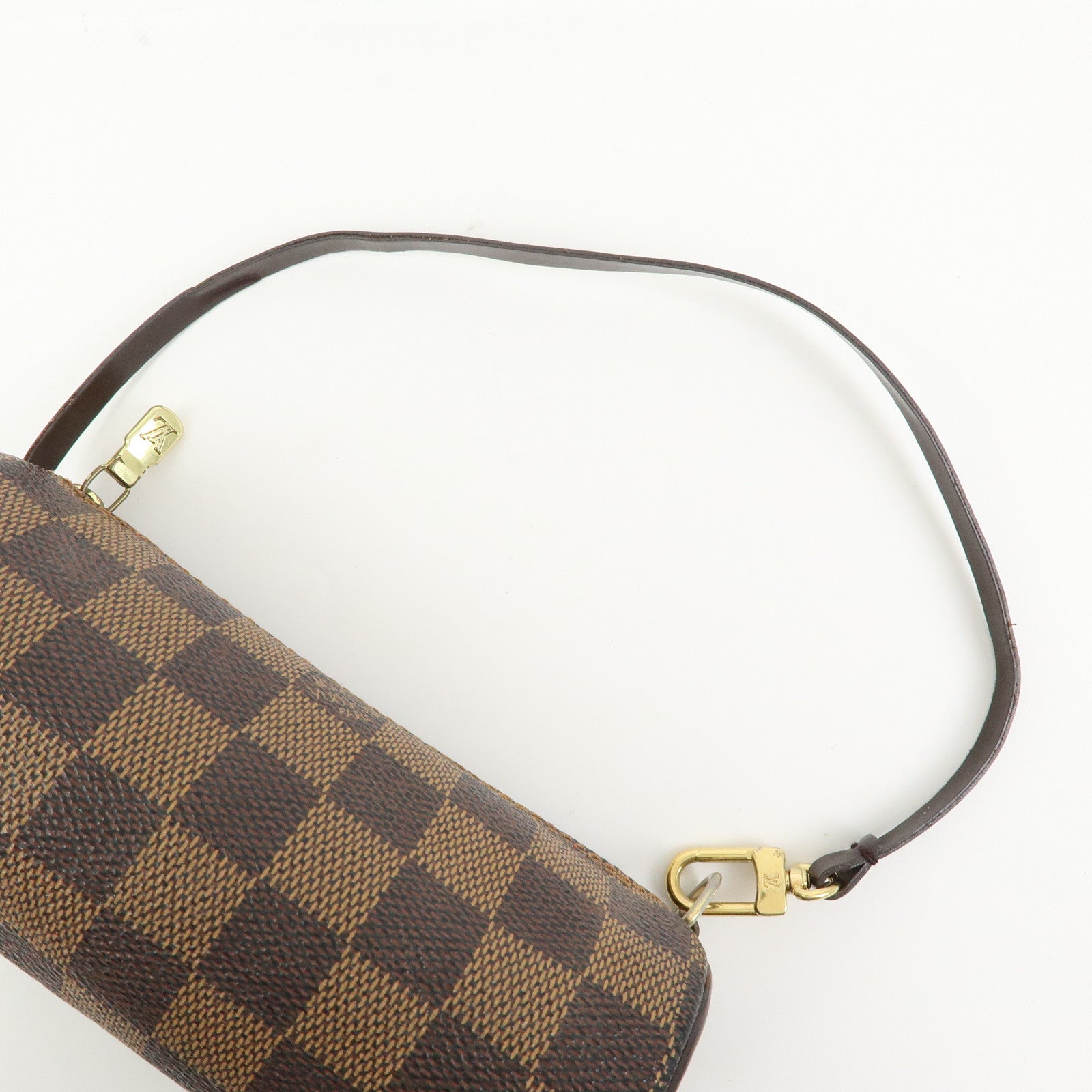 Louis Vuitton Damier Ebene Mini Pouch for Papillon Bag Brown