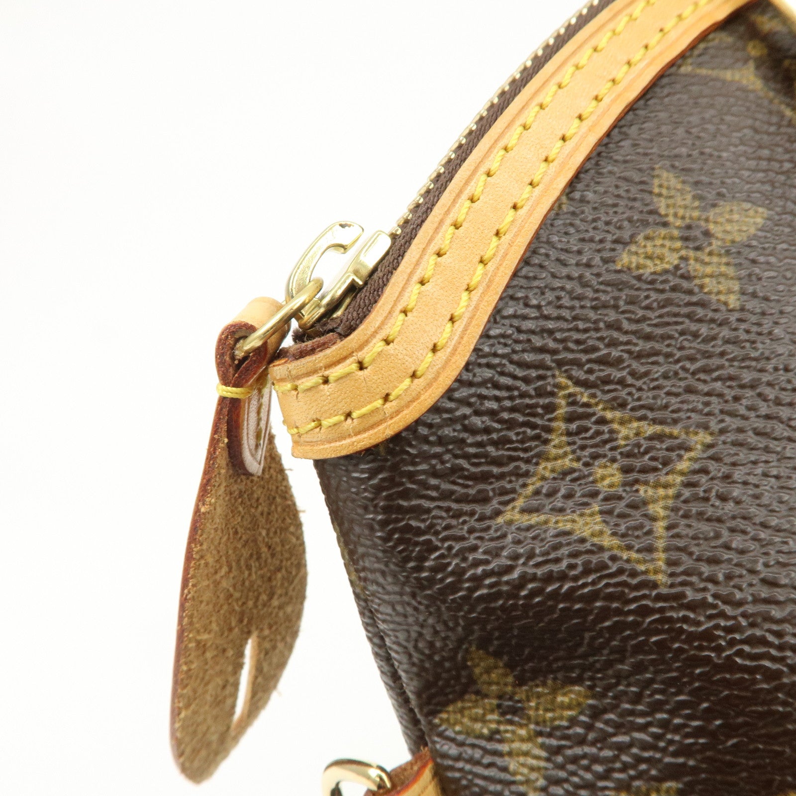 Louis Vuitton Monogram Lock It Hand Bag Old Style Brown M40102 Used