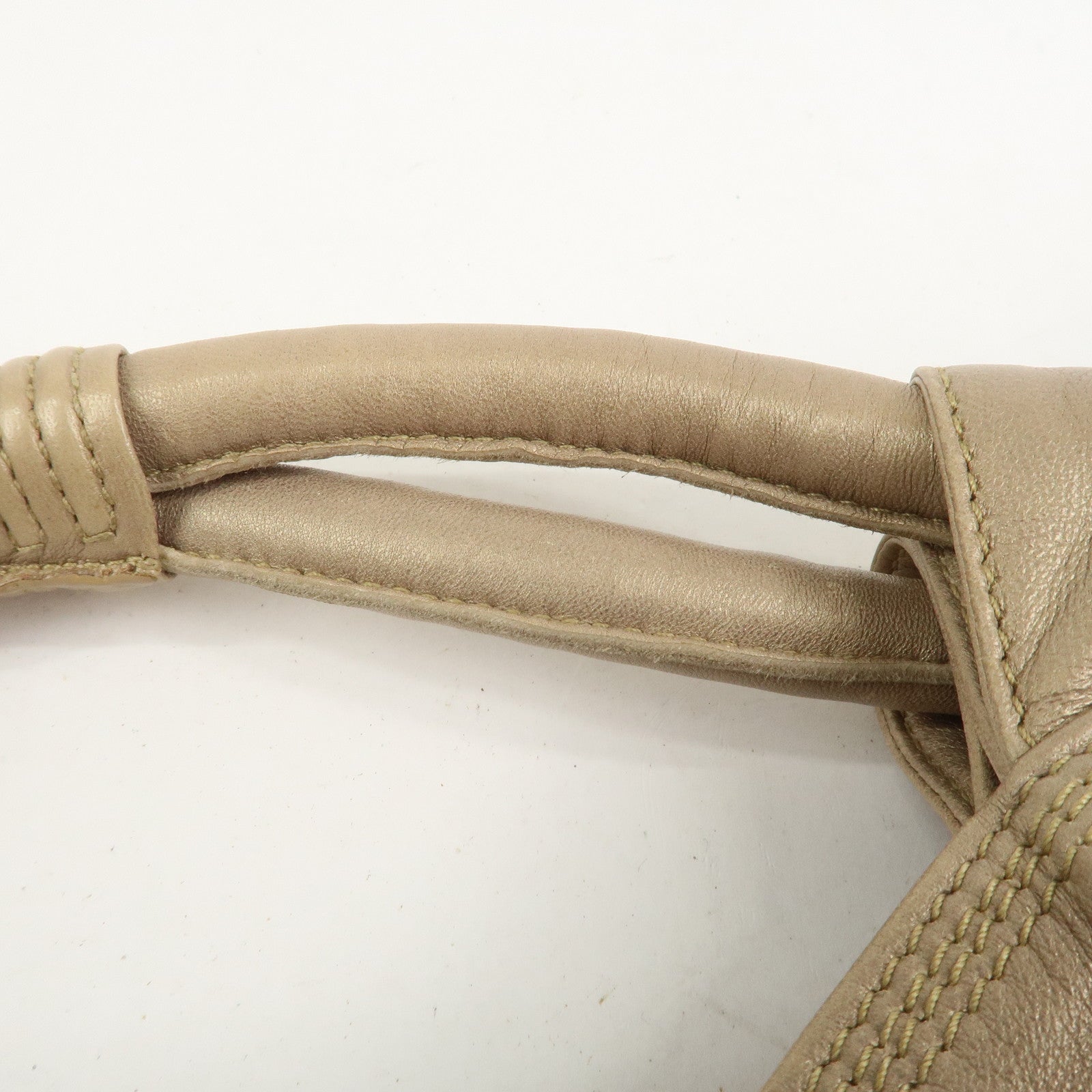 LOEWE Anagram Nappa Aire Leather Hand Bag Shoulder Bag Gold