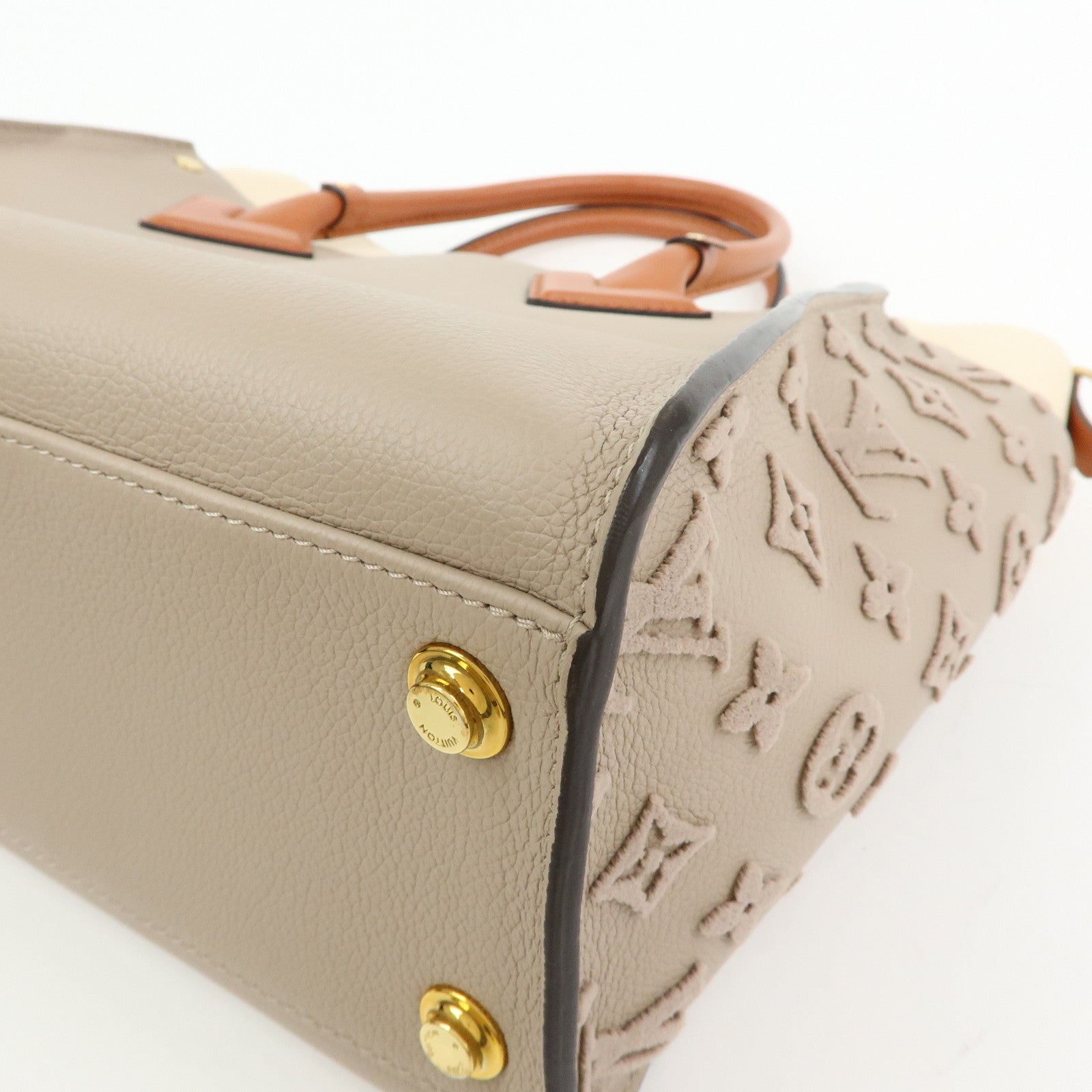 Louis Vuitton Monogram Tuffetage On My Side MM 2Way Bag M53825