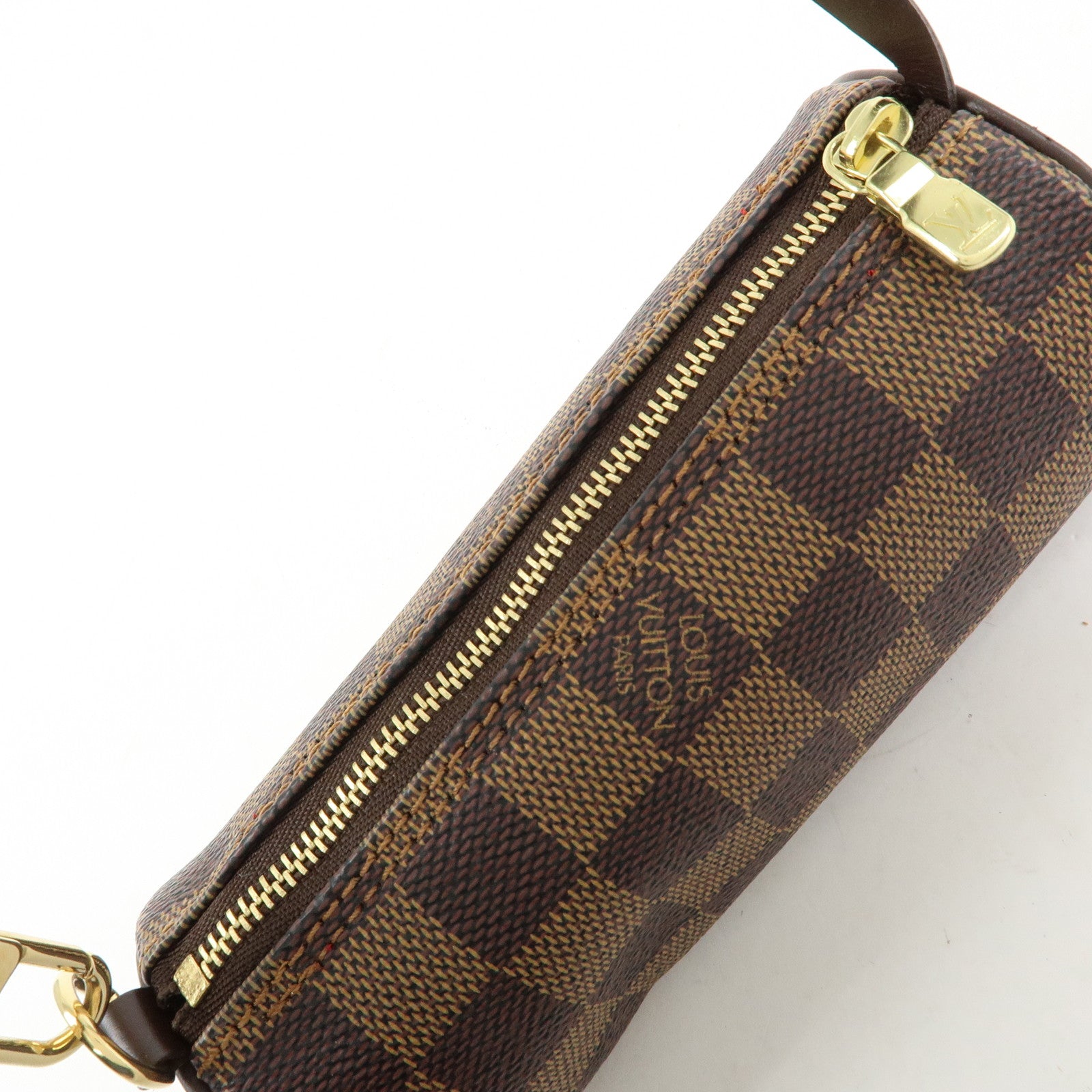 Louis Vuitton Damier Ebene Mini Pouch for Papillon Bag Brown