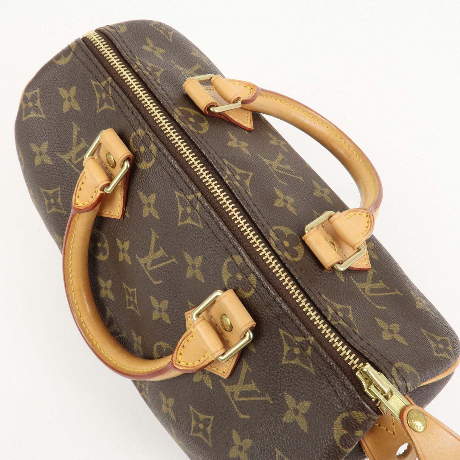 Louis Vuitton Monogram Speedy 25 Boston Bag Hand Bag Brown M41528