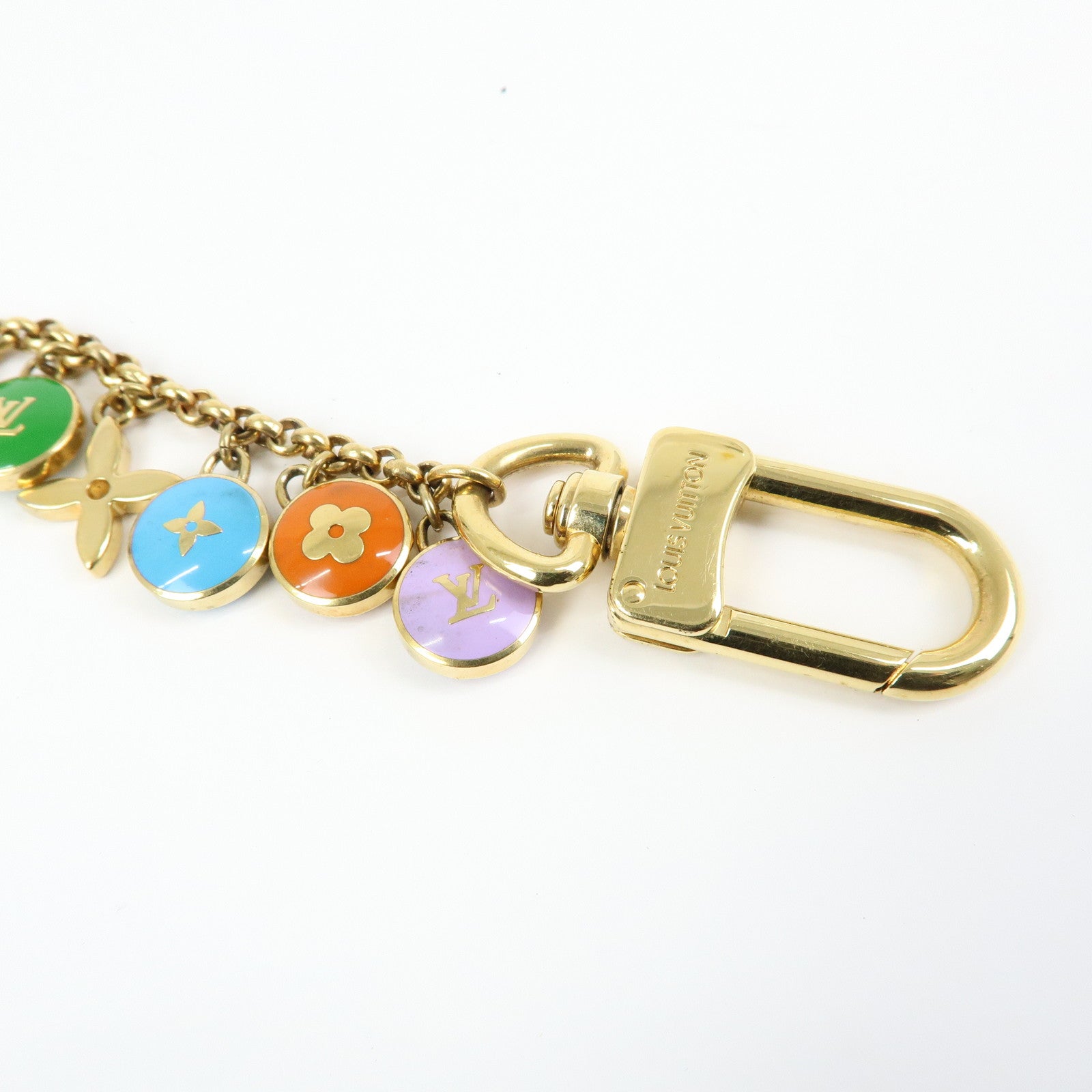 Louis Vuitton Monogram Porte Cles Chaine Pastille Bag Charm M65380