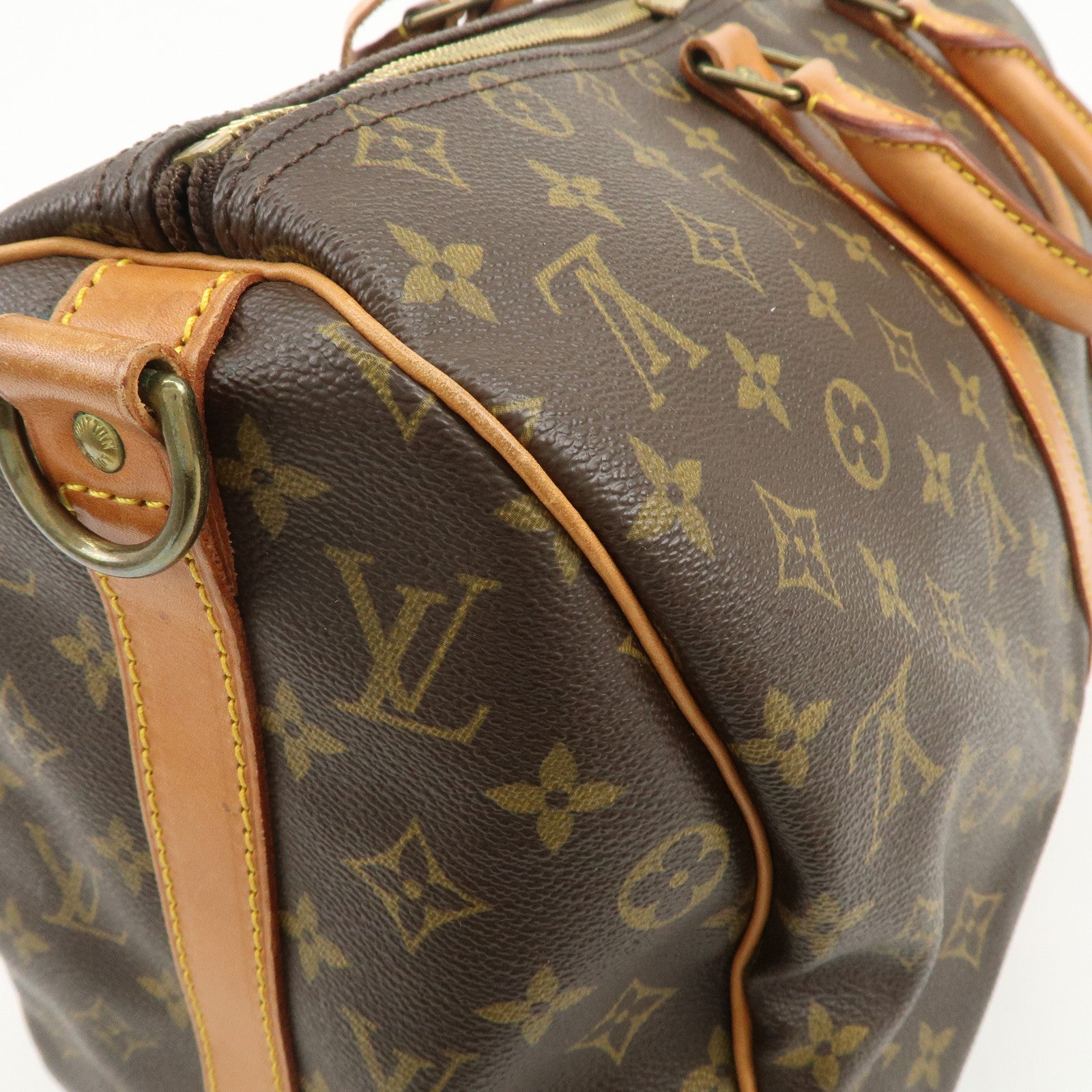 Louis Vuitton Monogram Keep All Bandouliere 45 Boston Bag M41418