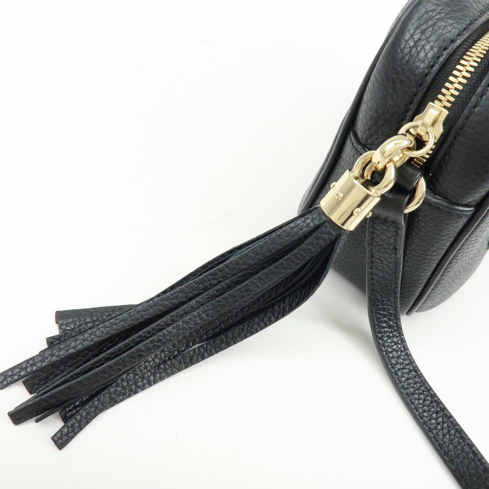GUCCI SOHO Leather Shoulder Bag Crossbody Bag Black 308364