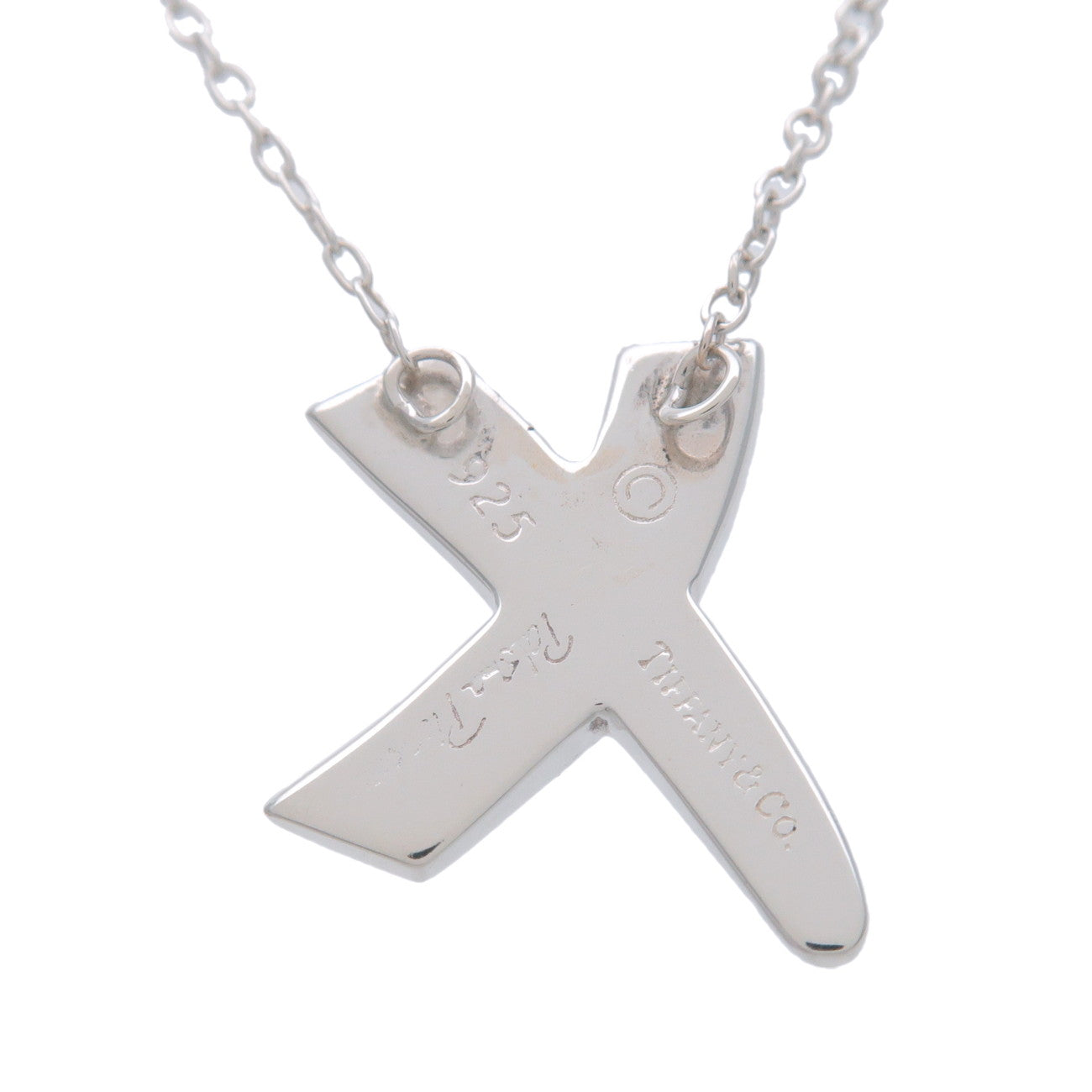 Tiffany & Co Kiss Necklace SV925 Silver