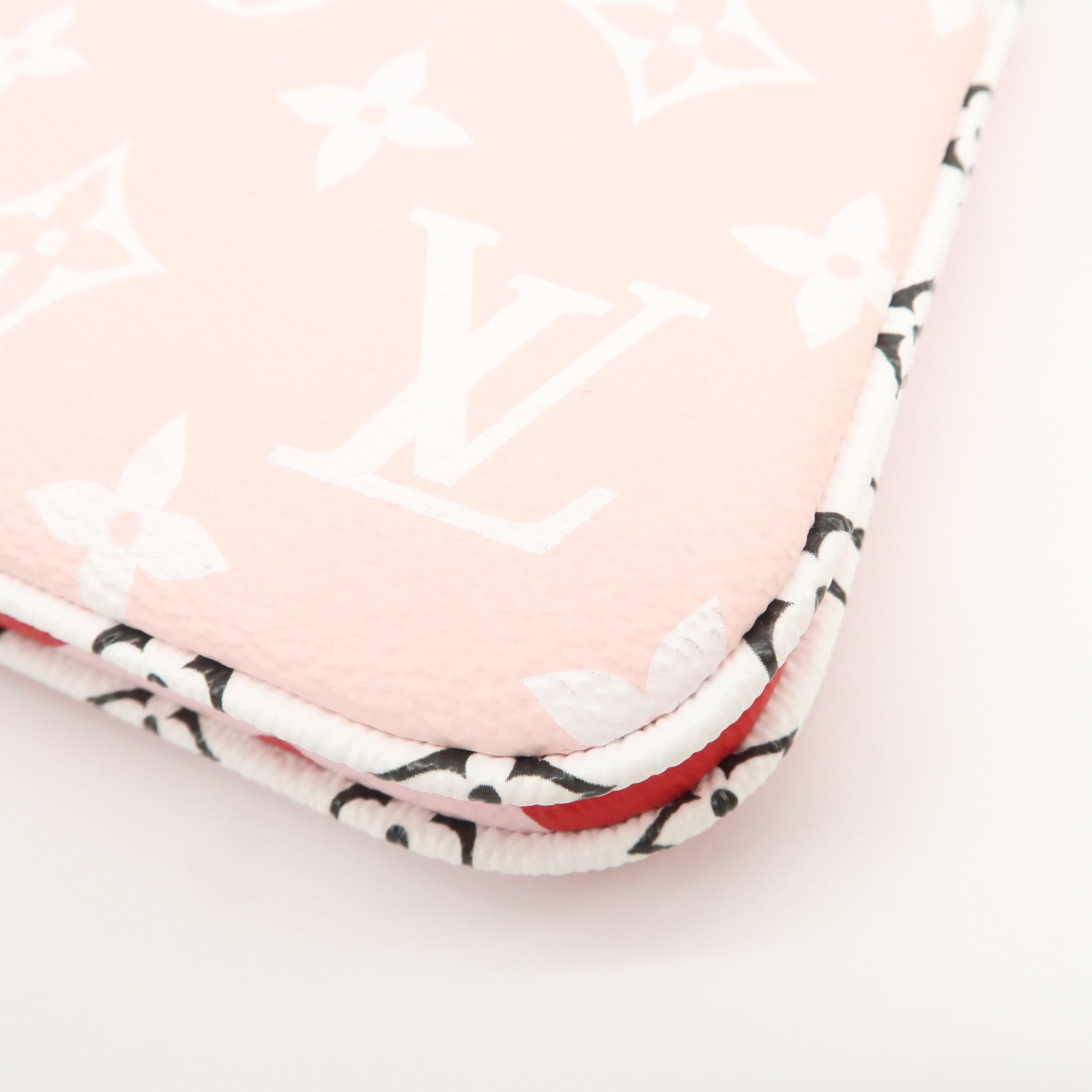 Louis Vuitton Monogram Giant Pochette Double Zip Pouch Rouge M67561