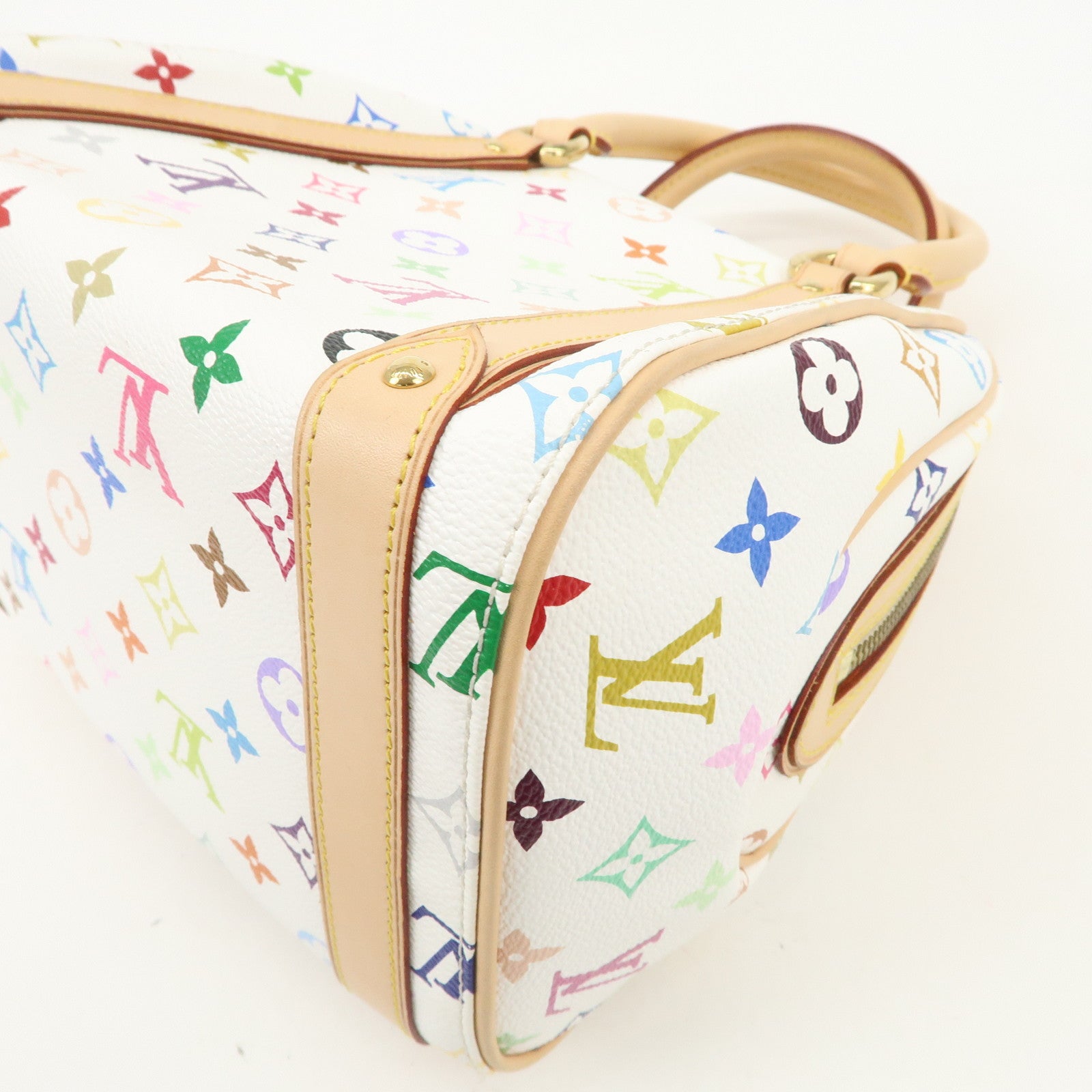 Louis Vuitton Monogram Multicolor Priscilla Hand Bag Blanc M40096