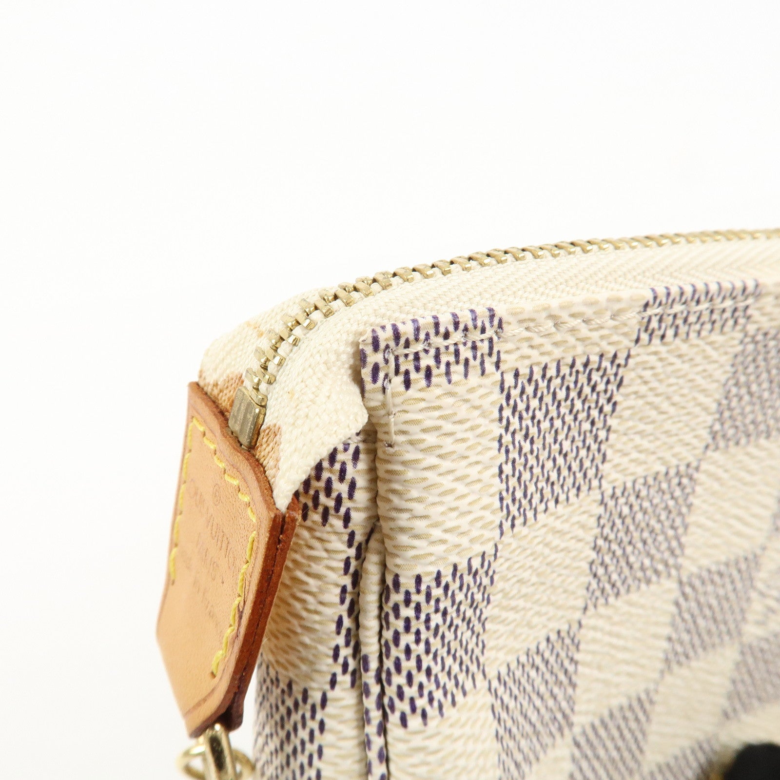 Louis Vuitton Damier Azur Mini Pochette Accessoires Pouch N58010 Used