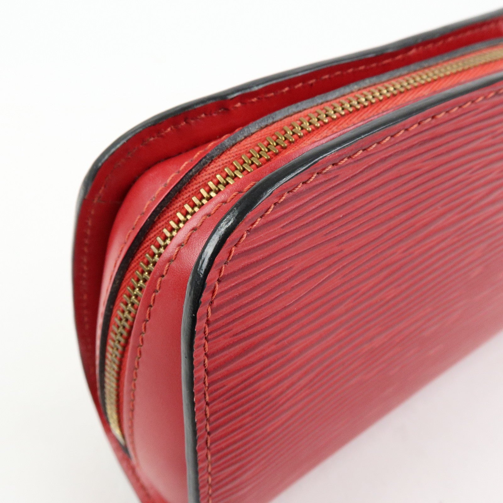 Louis Vuitton Epi Dauphine PM Leather Pouch Castillian Red M48447