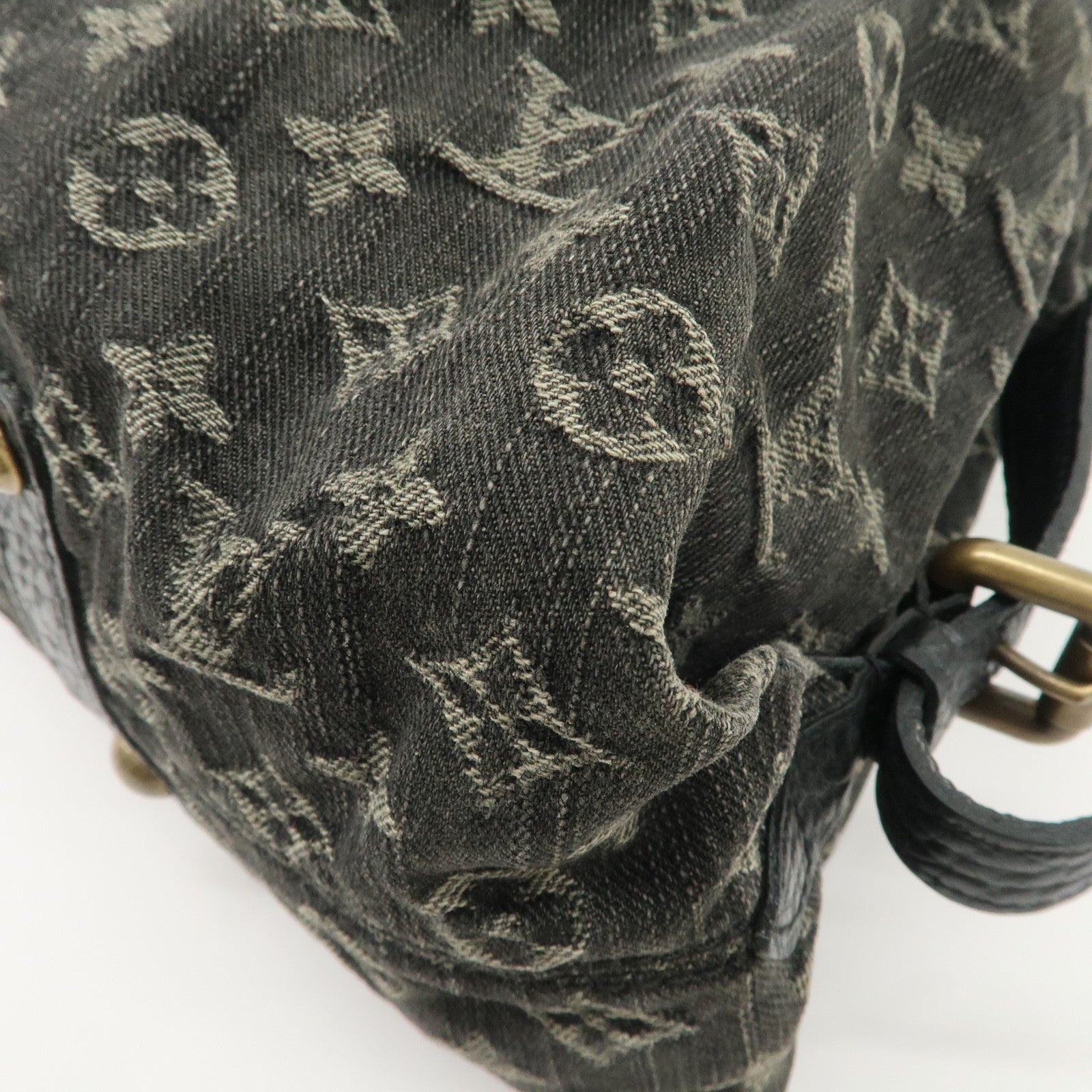 Louis Vuitton Monogram Denim Neo Cabby MM 2Way Bag Noir M95351