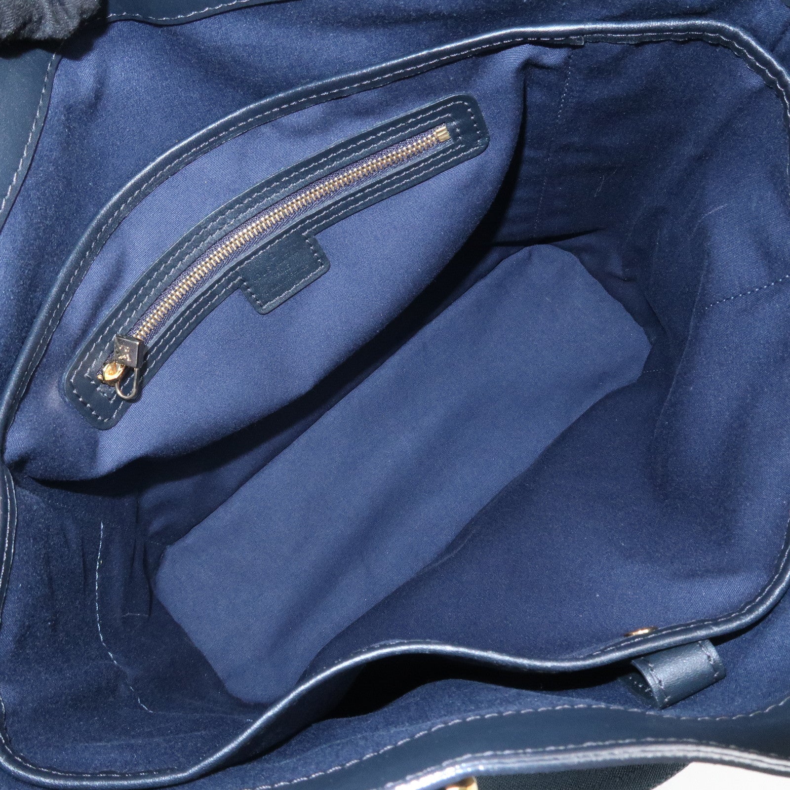 Louis Vuitton Monogram Mini Canvas Lucille GM Tote Bag Blue M92679