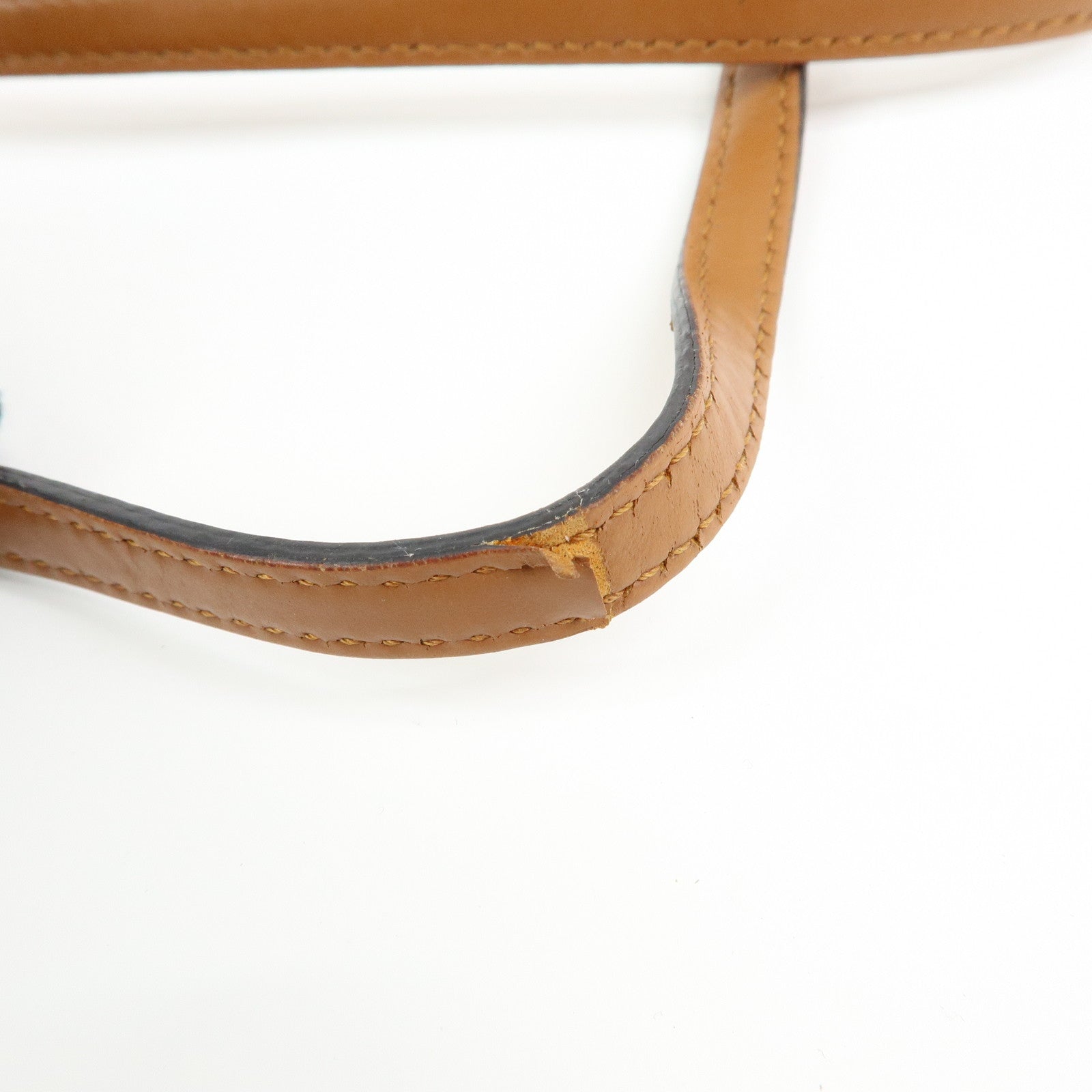 FENDI Leather Sunshine Shopper Small 2Way Hand Bag Brown 8BS092