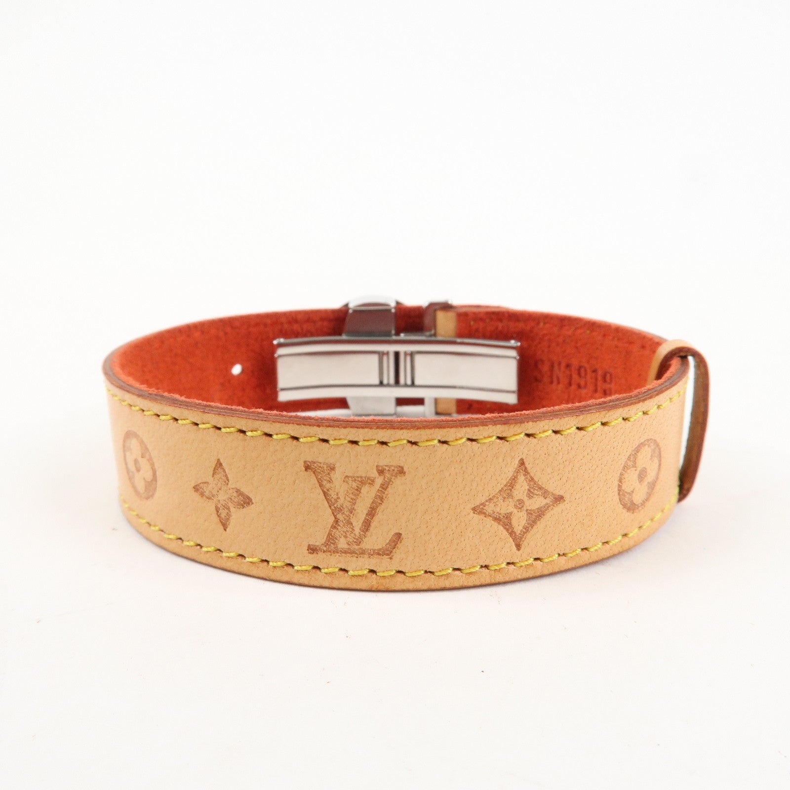 Louis Vuitton Monogram Leather Vous Good Luck Bracelet M64448 Used