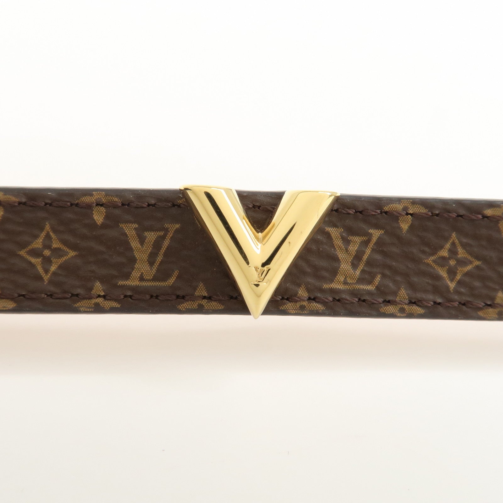 Louis Vuitton Monogram Essential V Bracelet Brown M6042