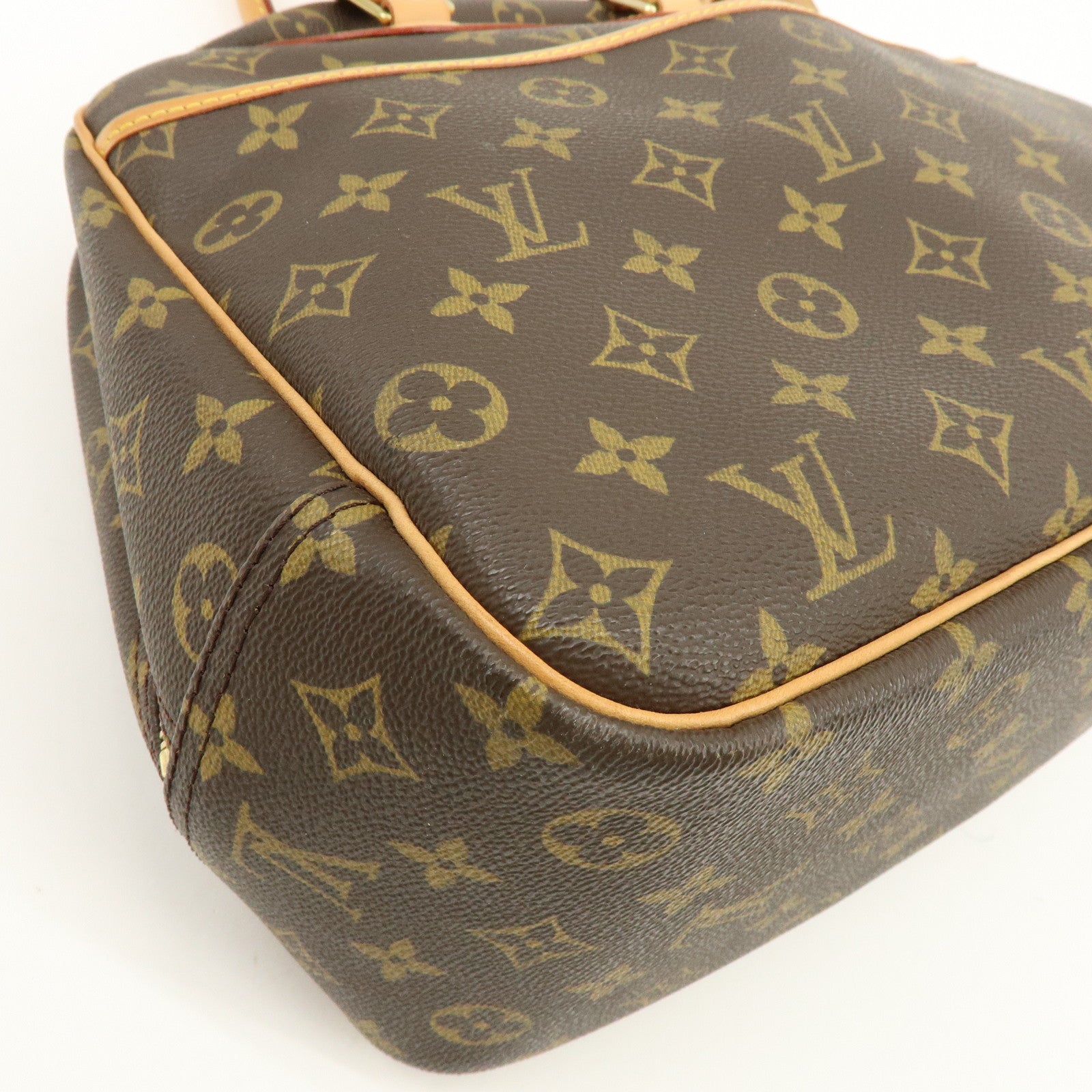 Louis Vuitton Monogram Canvas Deauville Hand Bag Brown M47270