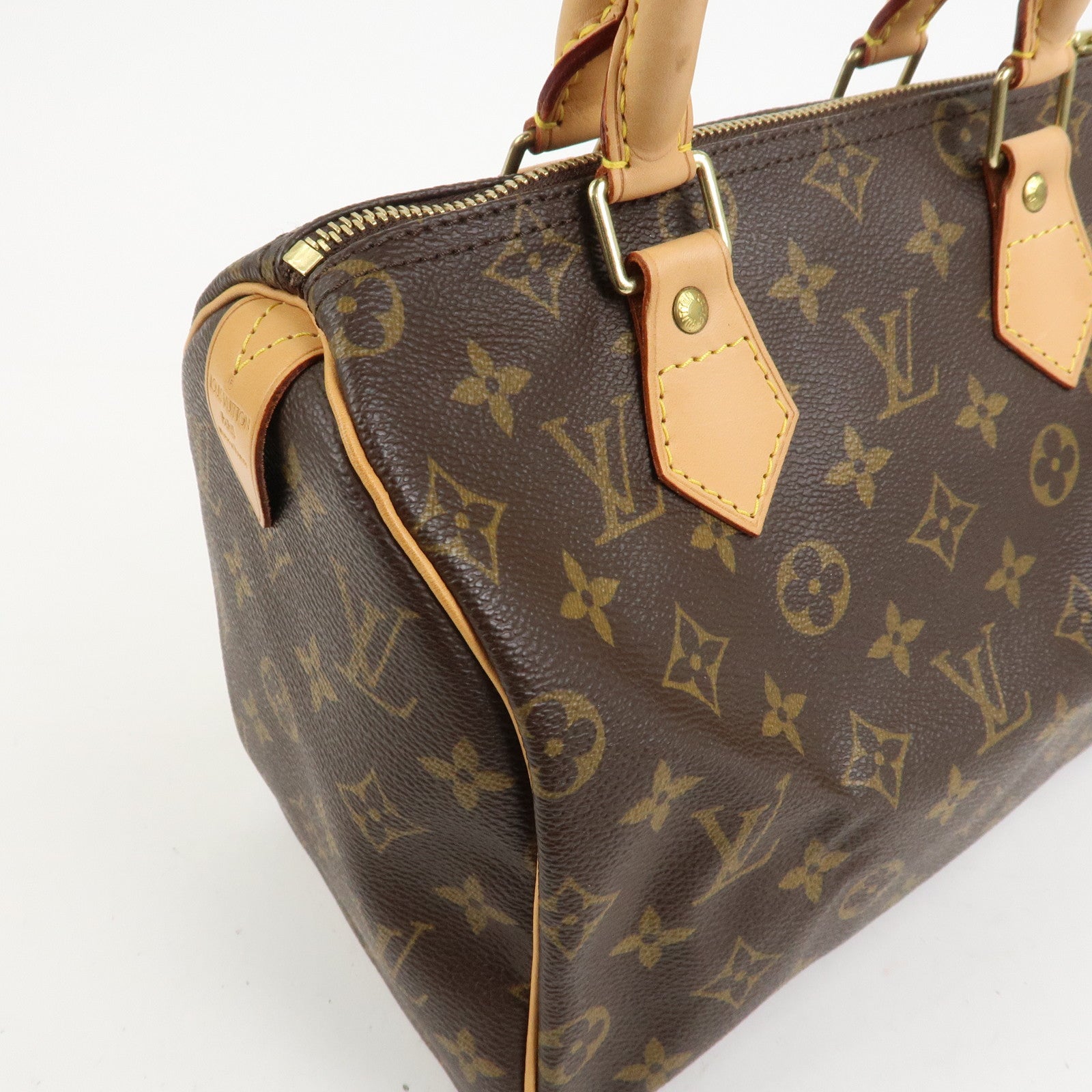 Louis Vuitton Monogram Speedy 25 Boston Bag Brown M41528