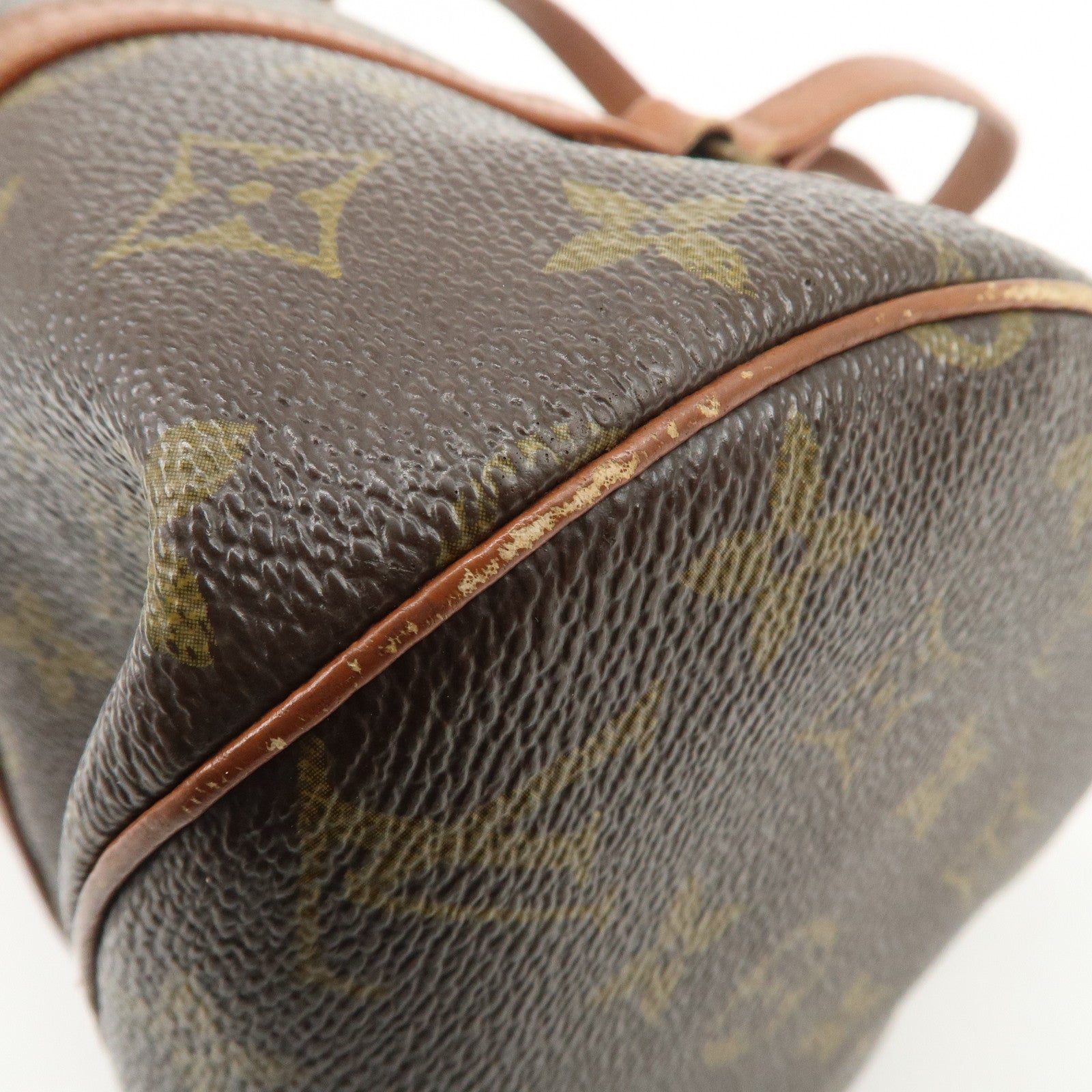 Louis Vuitton Monogram Papillon 30 Hand Bag Brown Old Style M51365