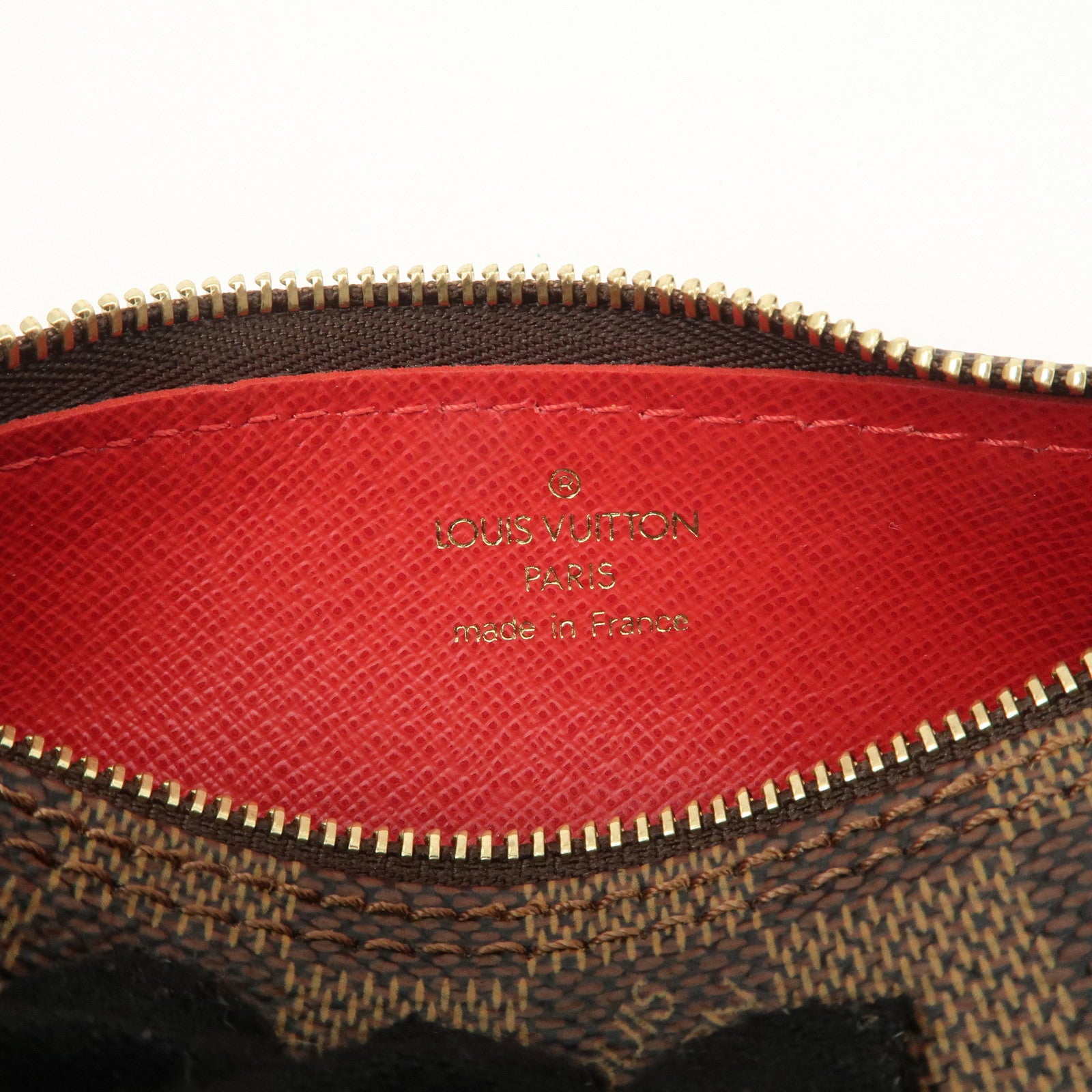 Louis Vuitton Damier Mini Pouch for Papillon Bag Damier Ebene Used