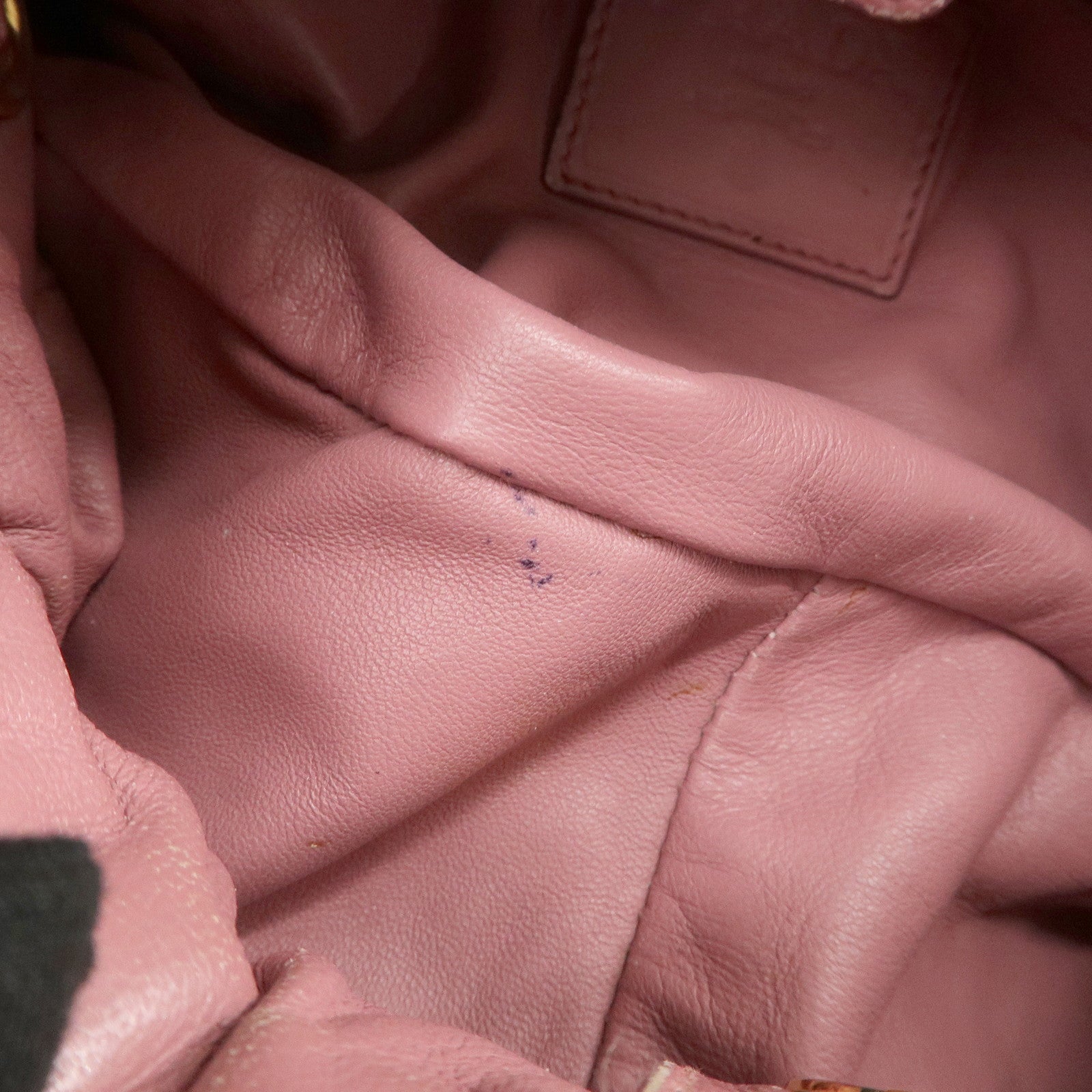 PRADA Leather 2Way Bag Hand Bag Shoulder Bag Pink BN1682