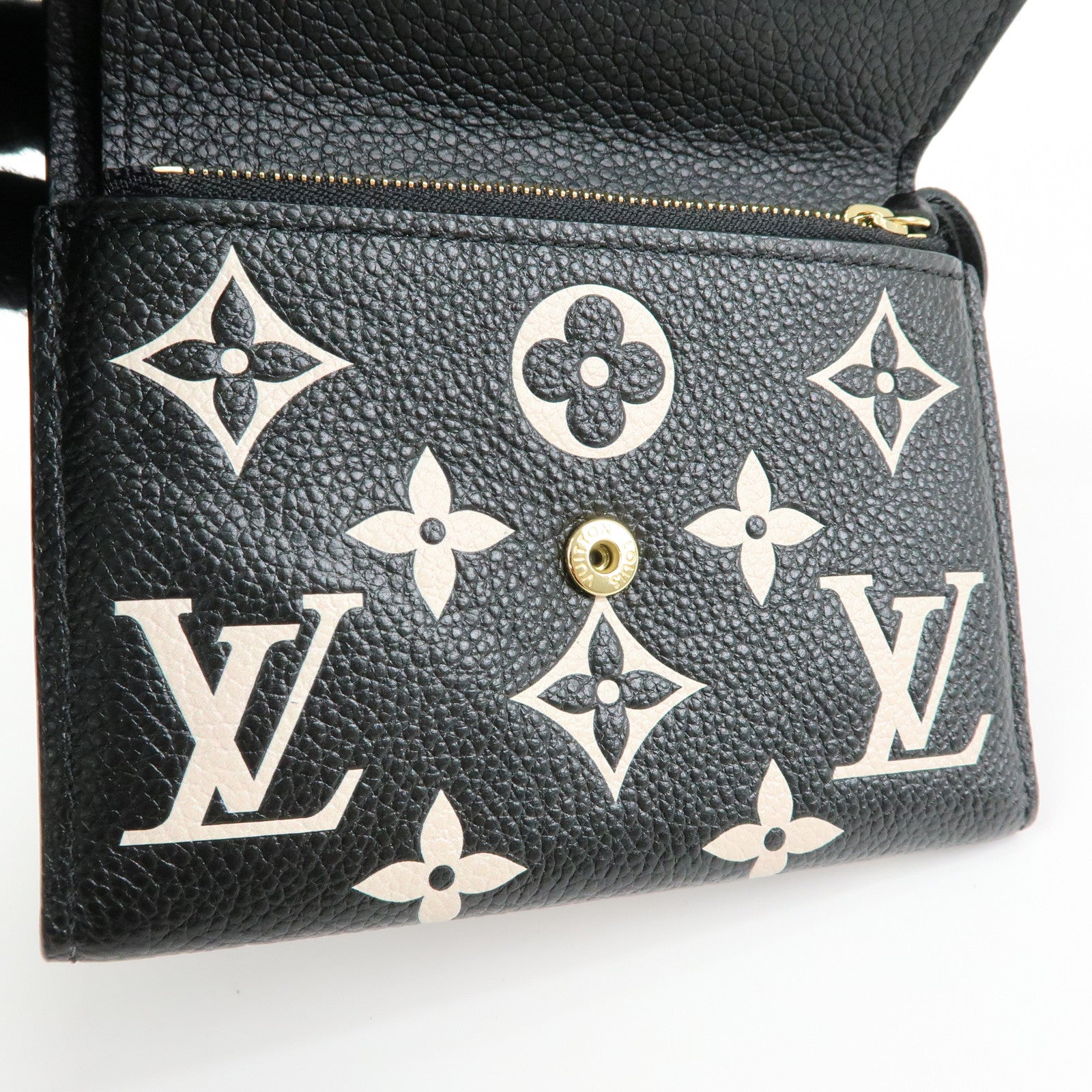 Louis Vuitton Portefeuille Victorine Bi-color Empreinte M81285