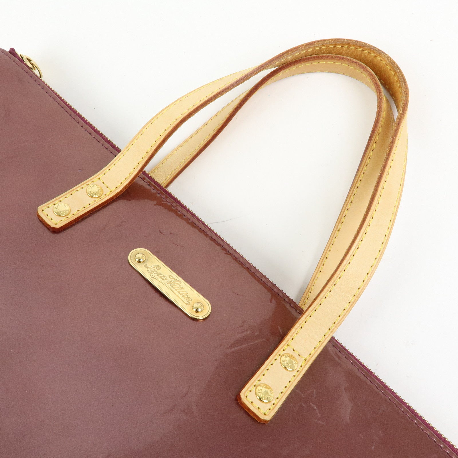 Louis Vuitton Monogram Vernis Bellevue PM Hand Bag Violet M93584
