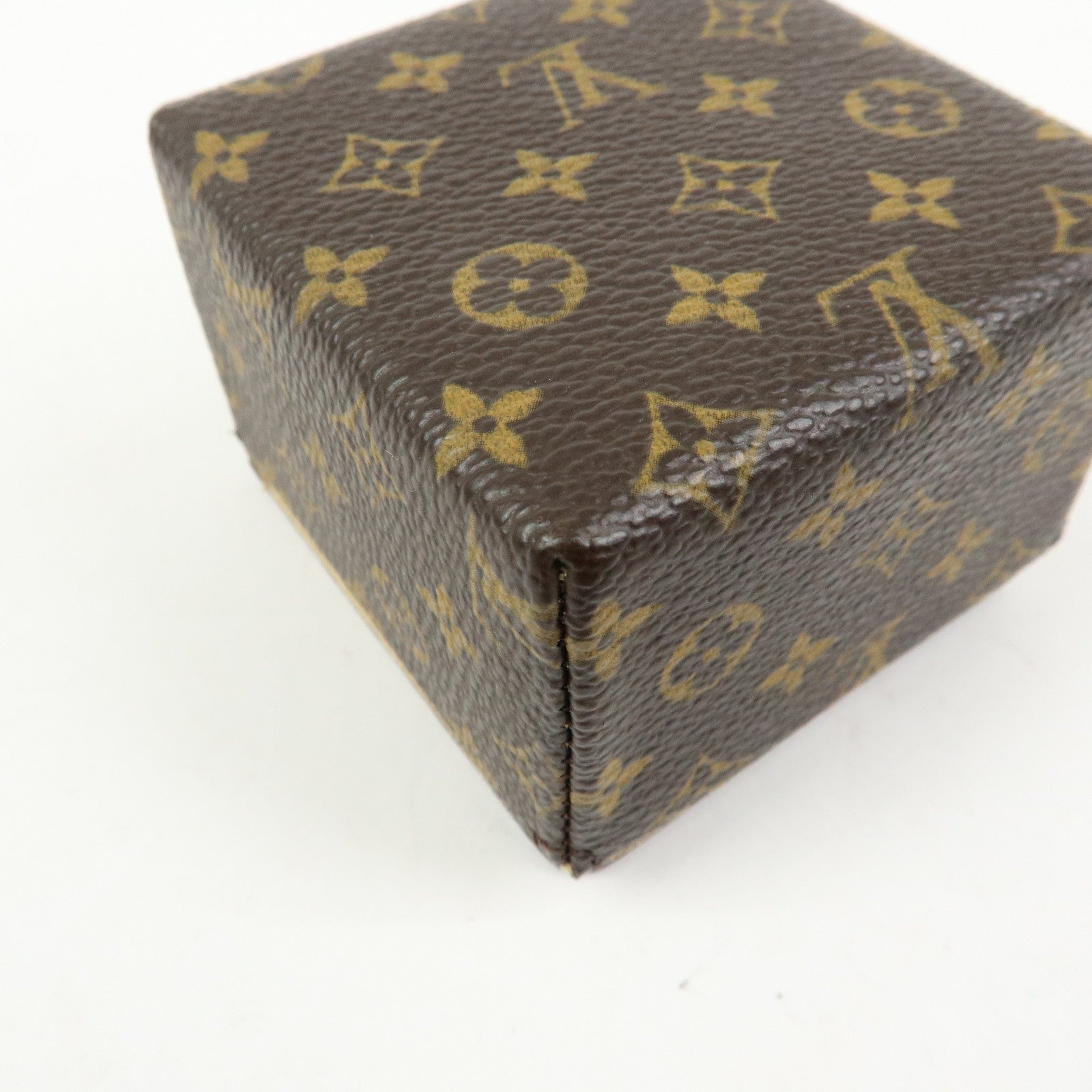 Louis Vuitton Monogram Canvas Jewelry Case Ring Box SN3049