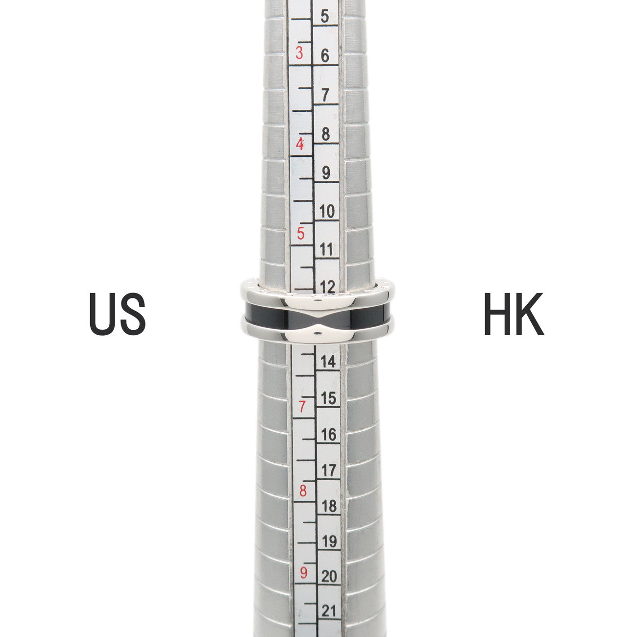 BVLGARI B-Zero1 Save the Children Ring SV925 Black Ceramic US6