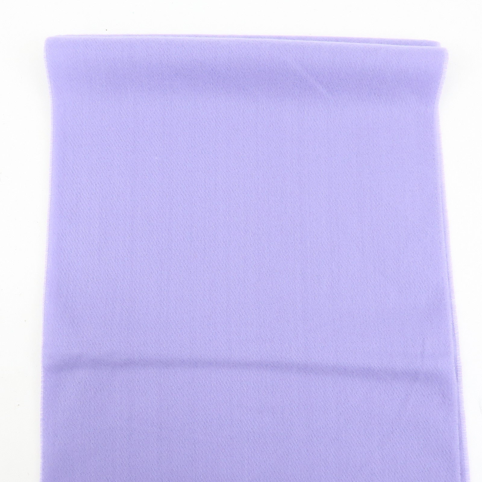 PRADA Cashmere 100% Stole Logo Embroidered Fringe Purple