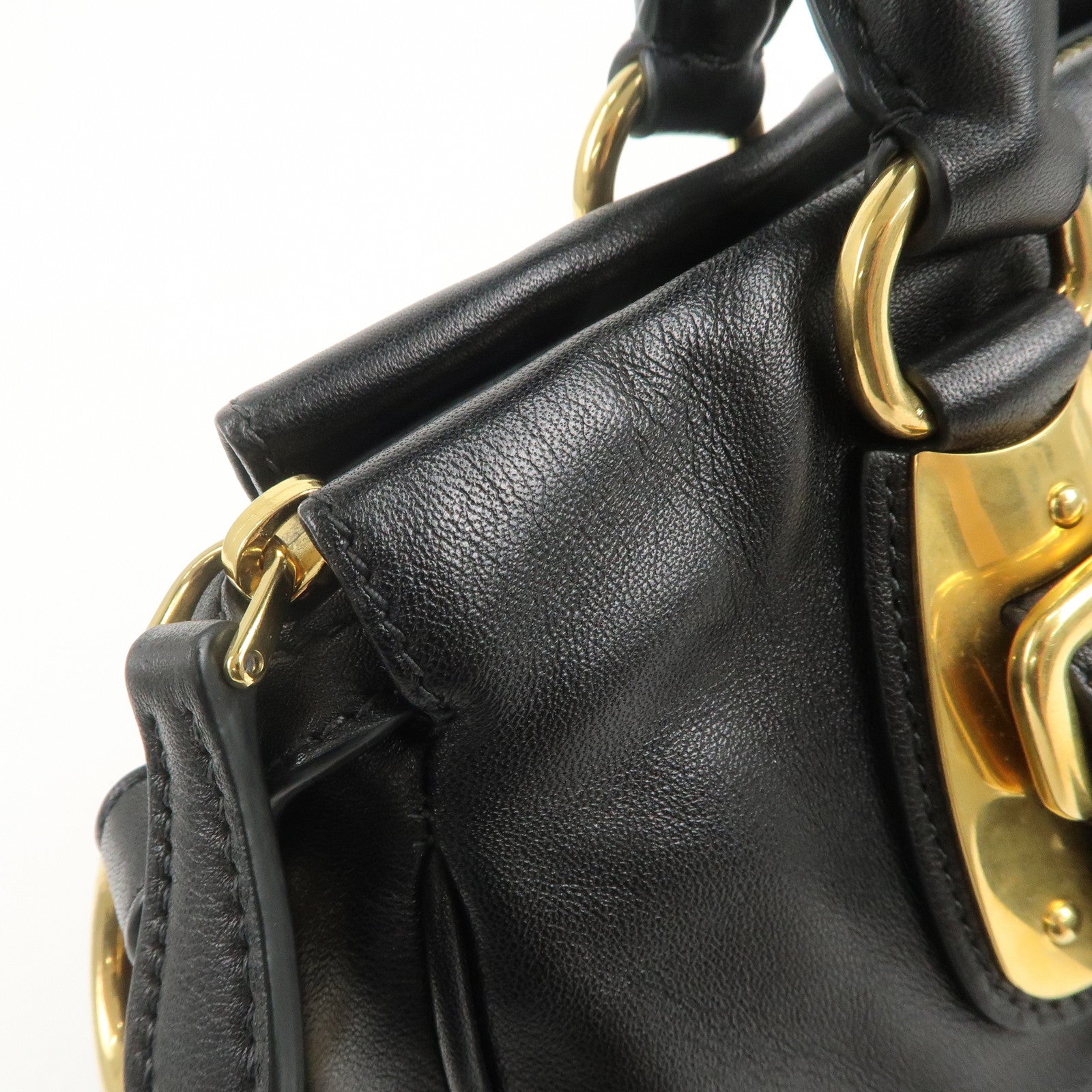 PRADA Logo 2Way Bag Hand Bag Shoulder Bag