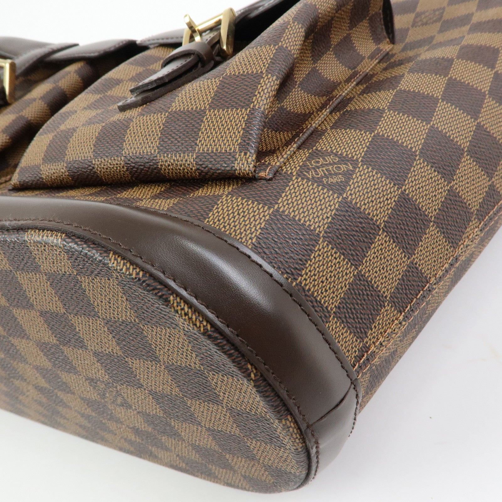 Louis Vuitton Damier Canvas Leather Manosque GM Hand Bag N51120