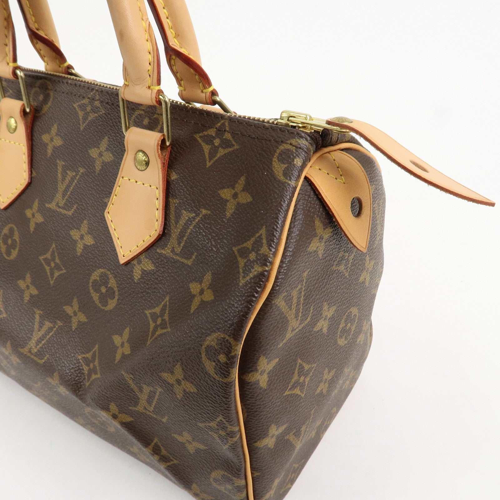 Louis Vuitton Monogram Speedy 25 Boston Bag Brown M41528