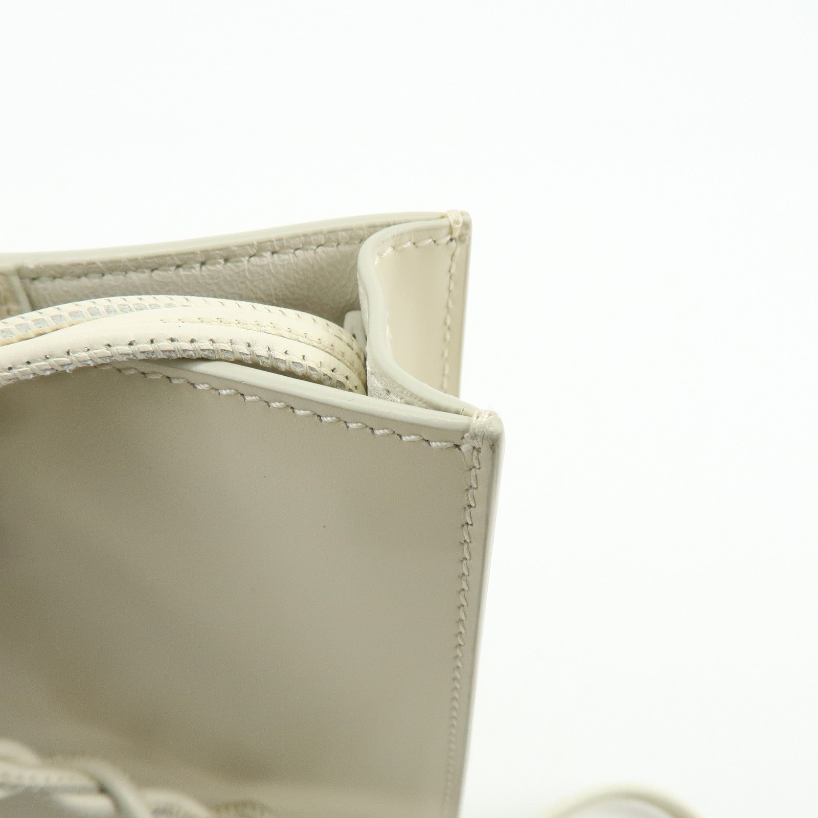 JIL SANDER Leather Shoulder Bag Crossbody Bag Ivory